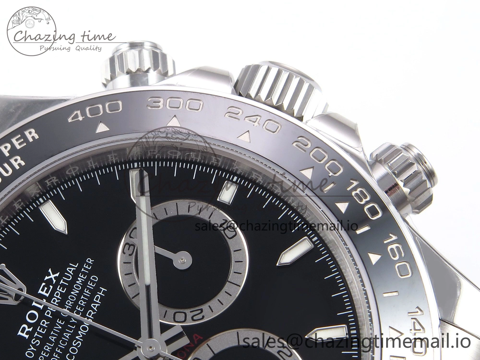 Unique Daytona 126500 ZF 1:1 Best Edition 904L Steel Black Dial on SS Braclet SH 1071