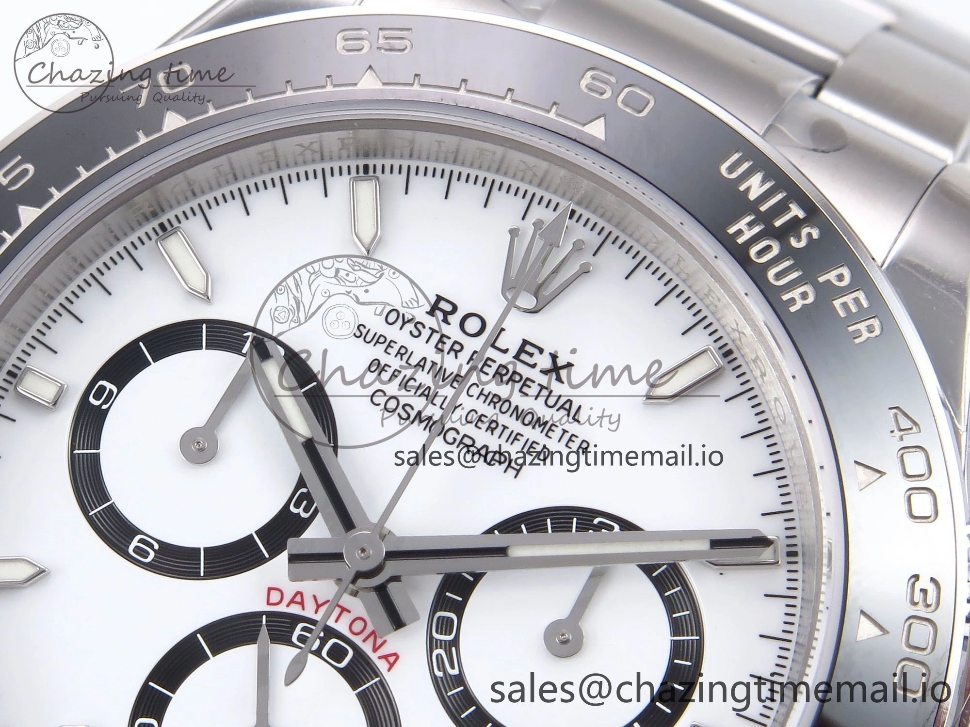 BestValue Daytona 126500 ZF 1:1 Best Edition 904L Steel White Dial on SS Braclet SH 1072
