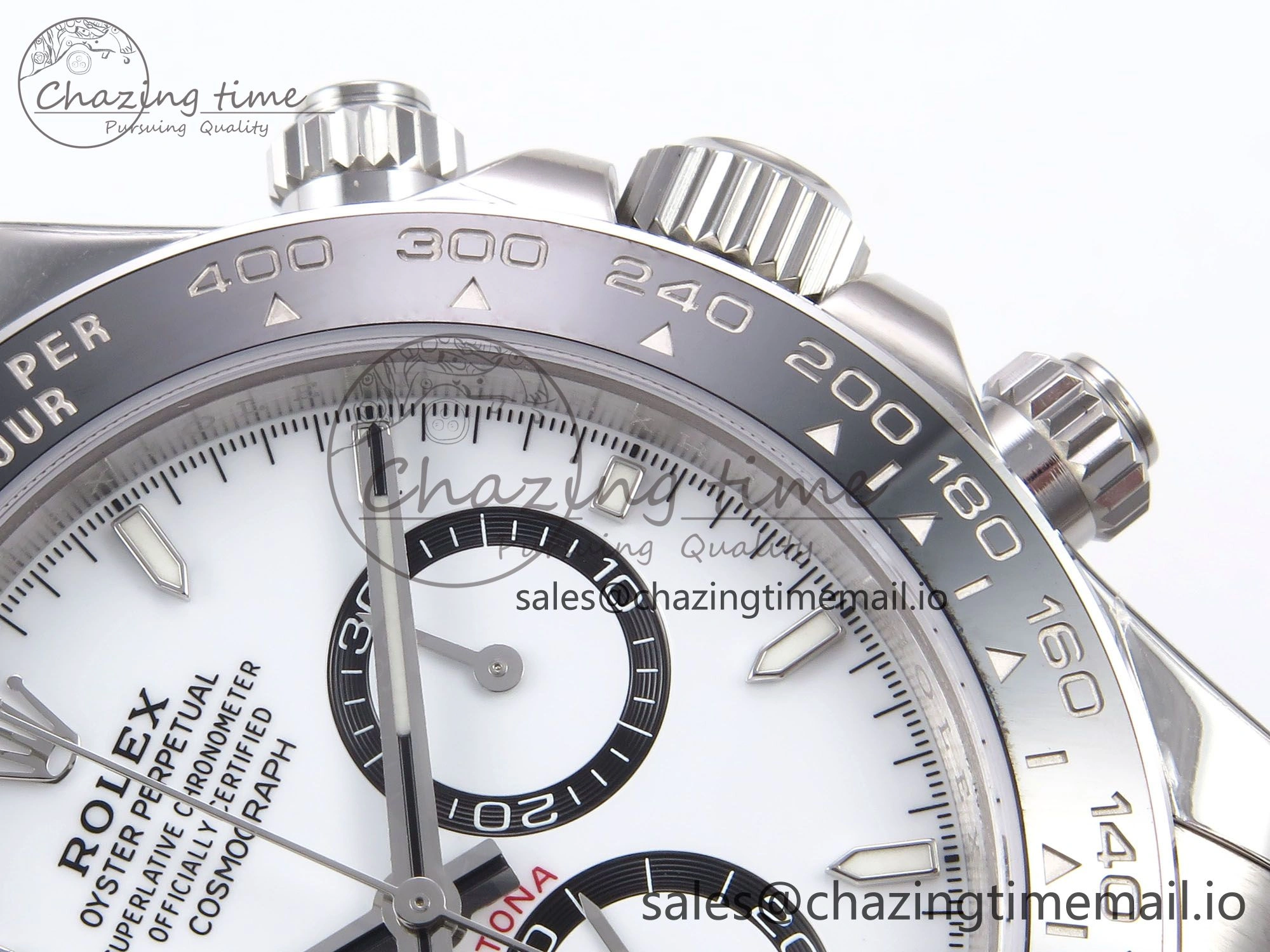 BestValue Daytona 126500 ZF 1:1 Best Edition 904L Steel White Dial on SS Braclet SH 1072