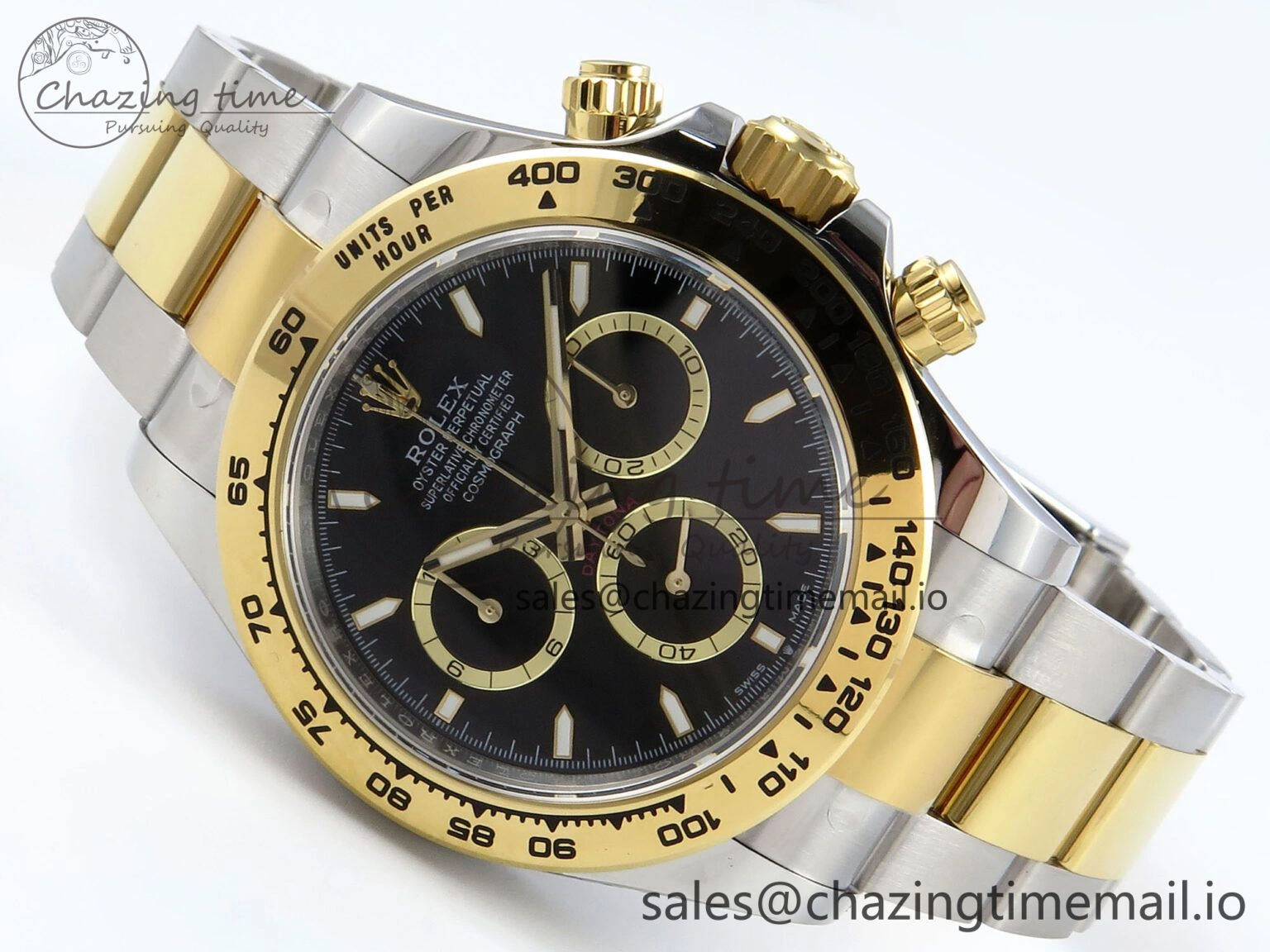 ZipUp Daytona 126503 APSF 1:1 Best Edition Black Dial on SS YG Braclet SH 735