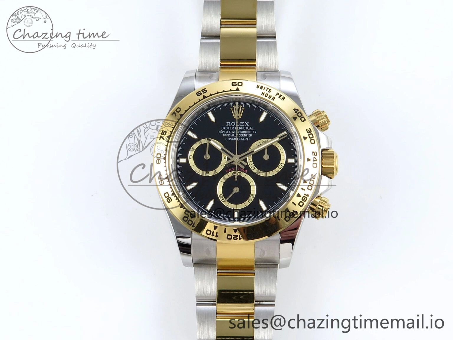 ZipUp Daytona 126503 APSF 1:1 Best Edition Black Dial on SS YG Braclet SH 735