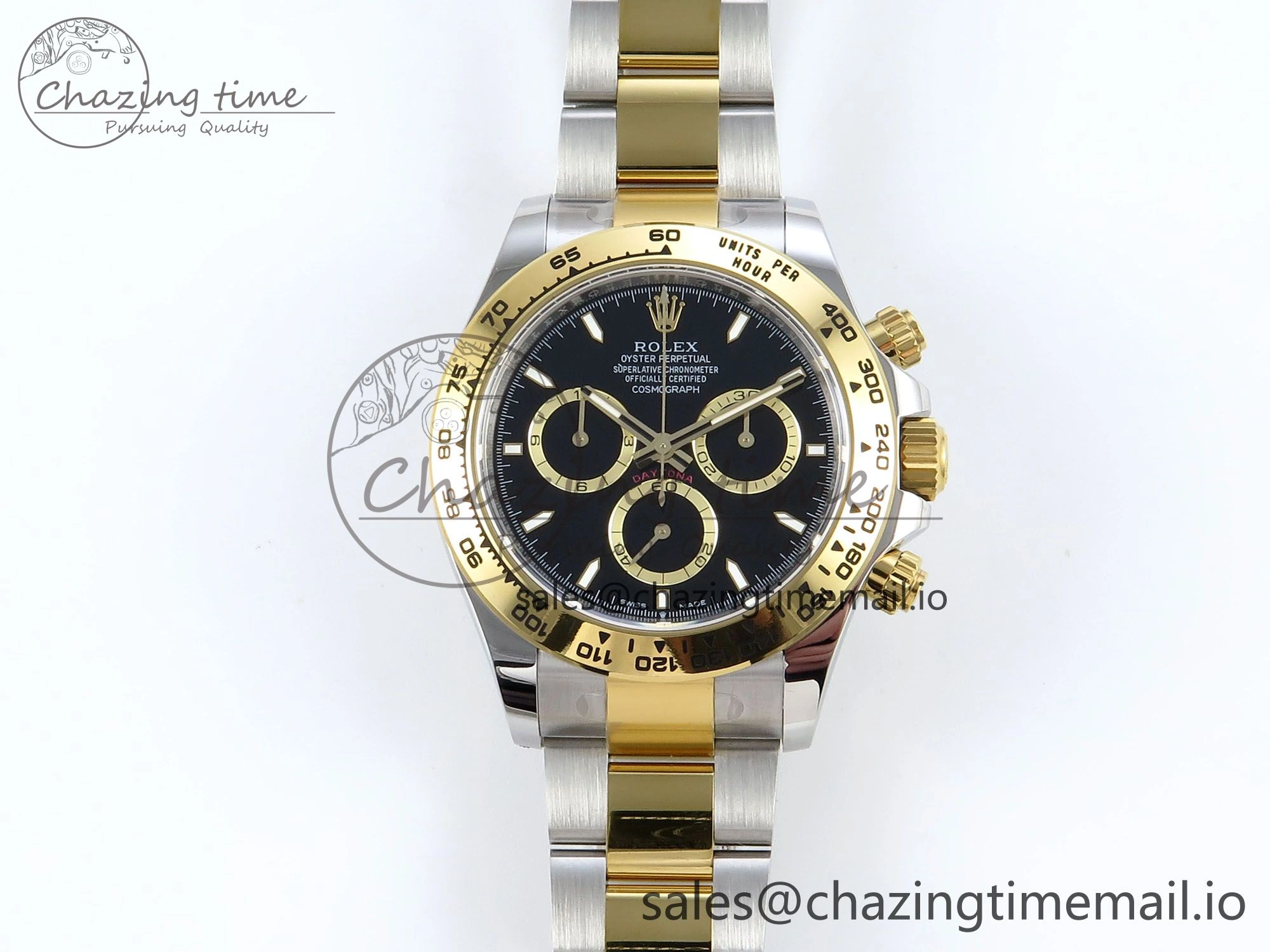 ZipUp Daytona 126503 APSF 1:1 Best Edition Black Dial on SS YG Braclet SH 735