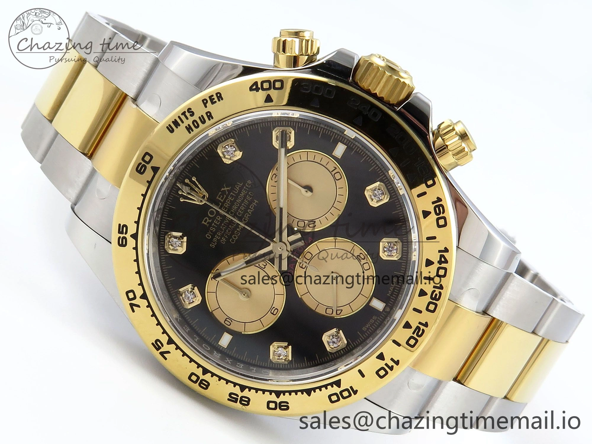 Daytona 126503 APSF 1:1 Best Edition Black YG Dial on SS YG Braclet SH Timeless 736