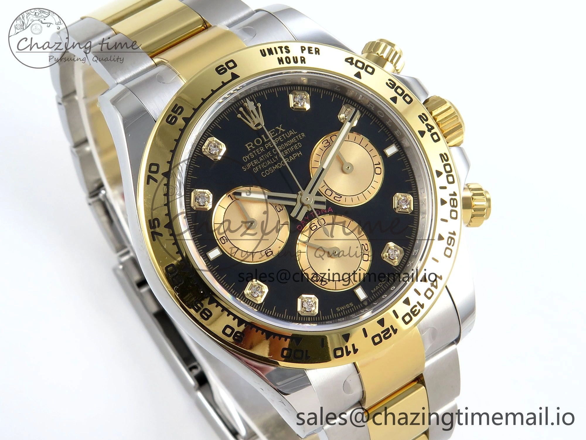 Daytona 126503 APSF 1:1 Best Edition Black YG Dial on SS YG Braclet SH Timeless 736