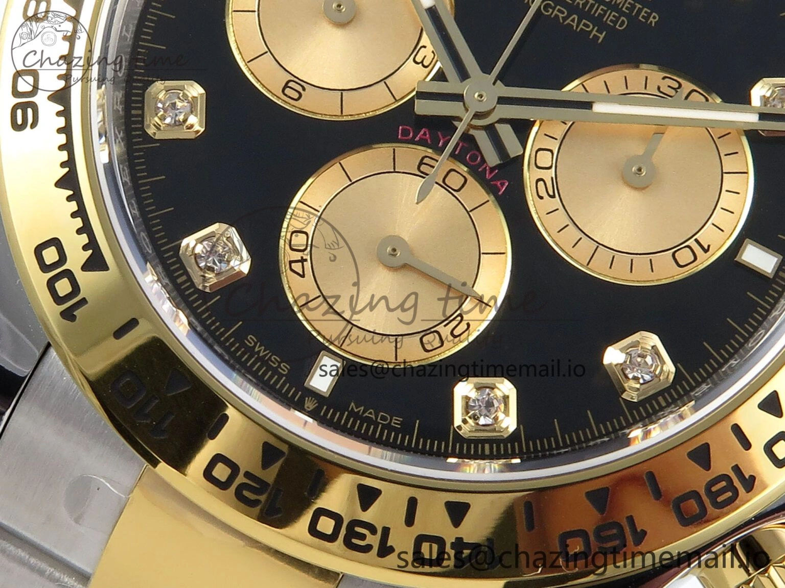 Daytona 126503 APSF 1:1 Best Edition Black YG Dial on SS YG Braclet SH Timeless 736