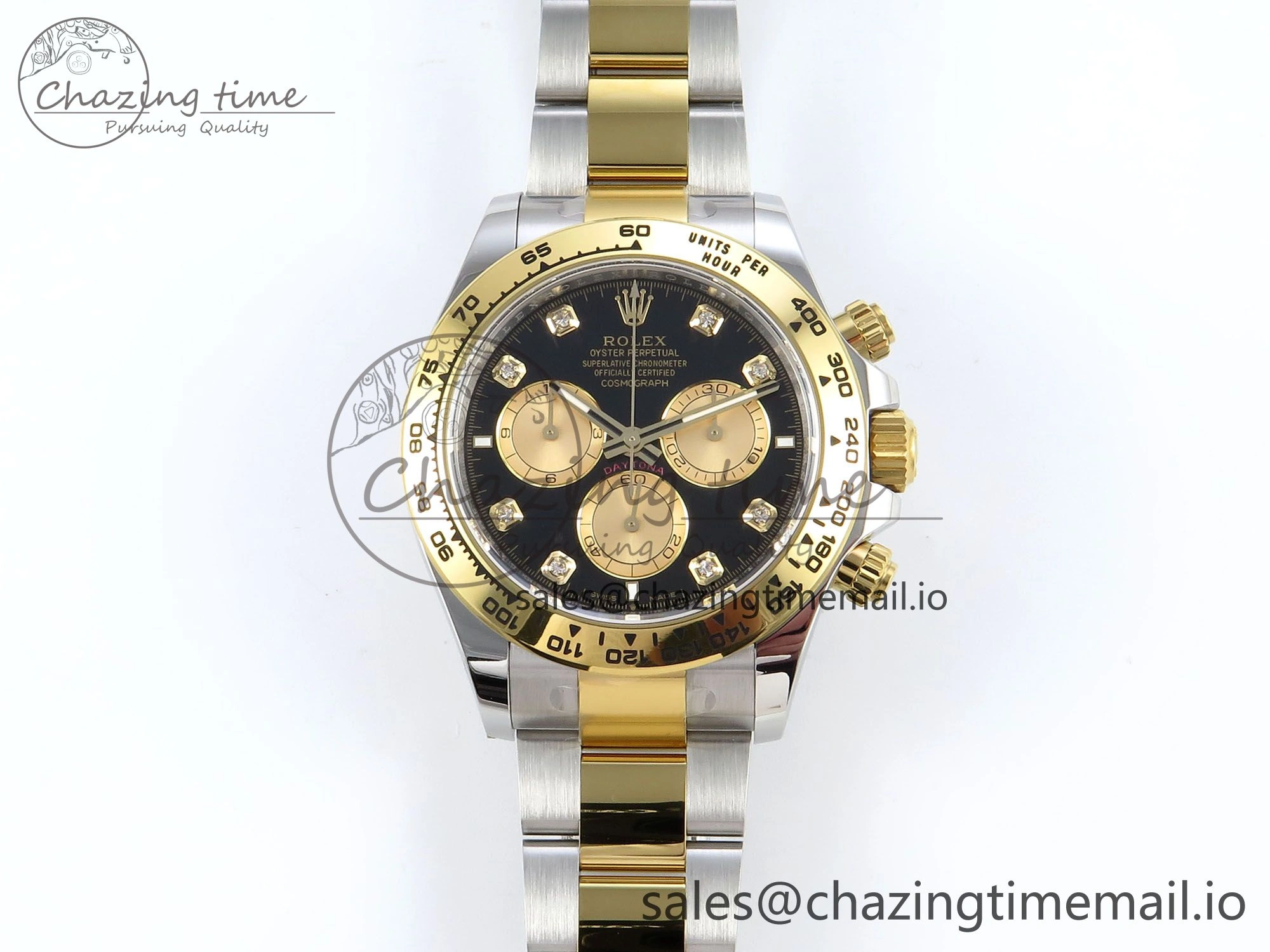 Daytona 126503 APSF 1:1 Best Edition Black YG Dial on SS YG Braclet SH Timeless 736