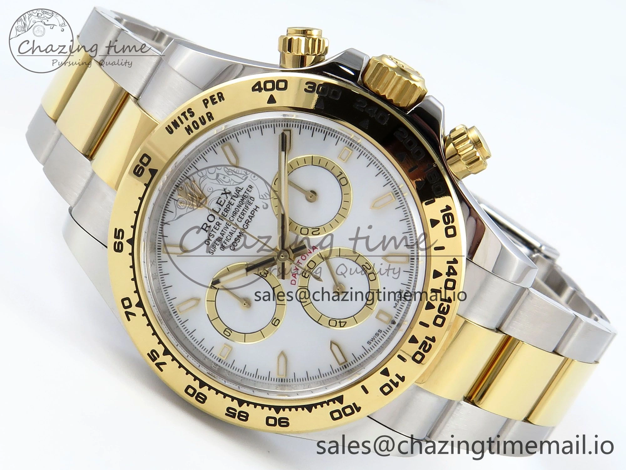 Resilient Daytona 126503 APSF 1:1 Best Edition White Dial on SS YG Braclet SH 733