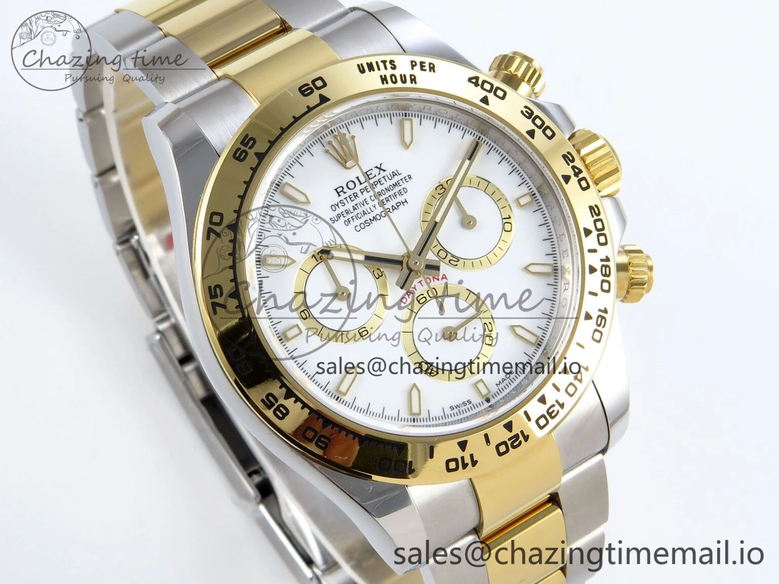 Resilient Daytona 126503 APSF 1:1 Best Edition White Dial on SS YG Braclet SH 733