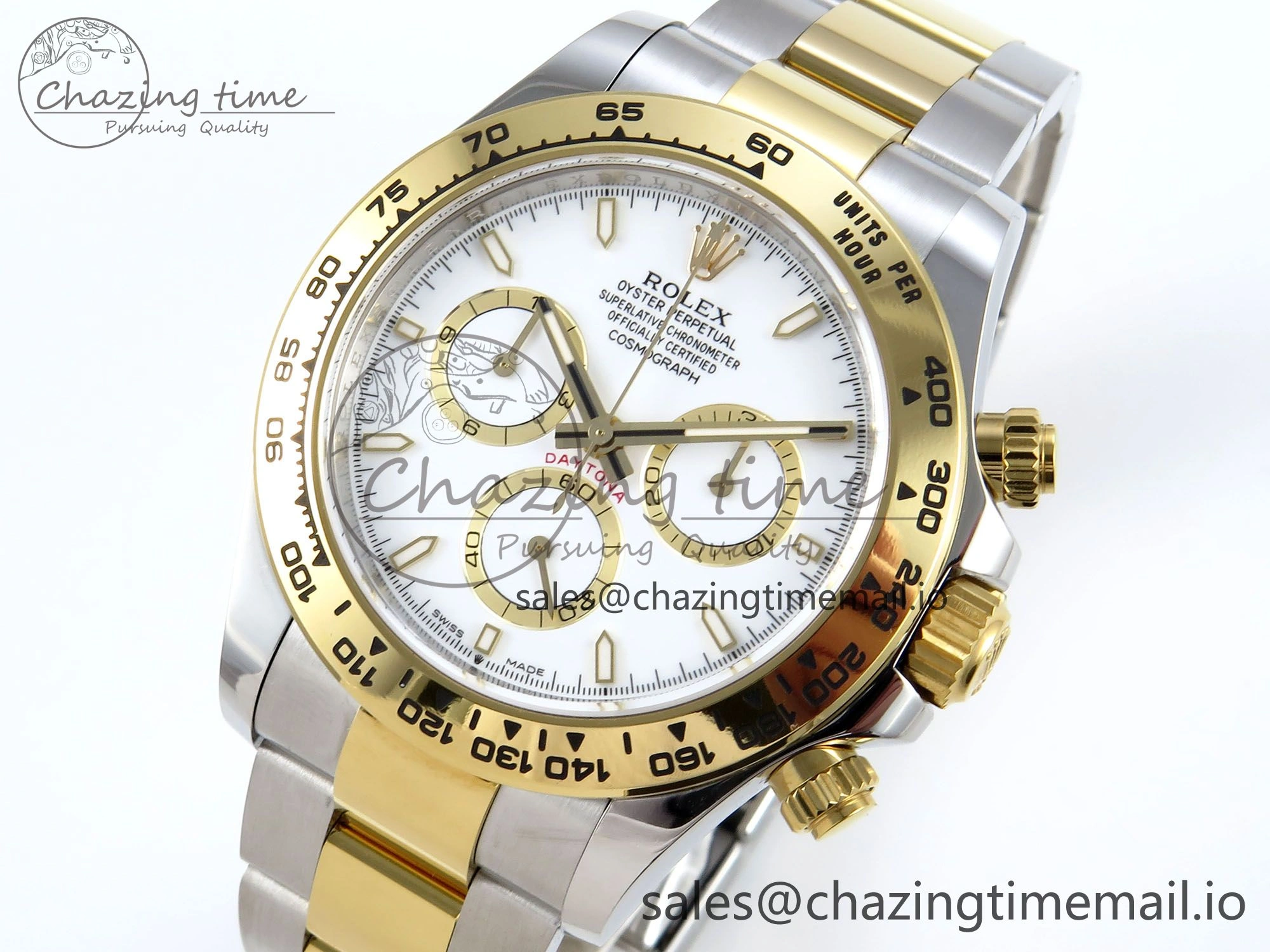 Resilient Daytona 126503 APSF 1:1 Best Edition White Dial on SS YG Braclet SH 733