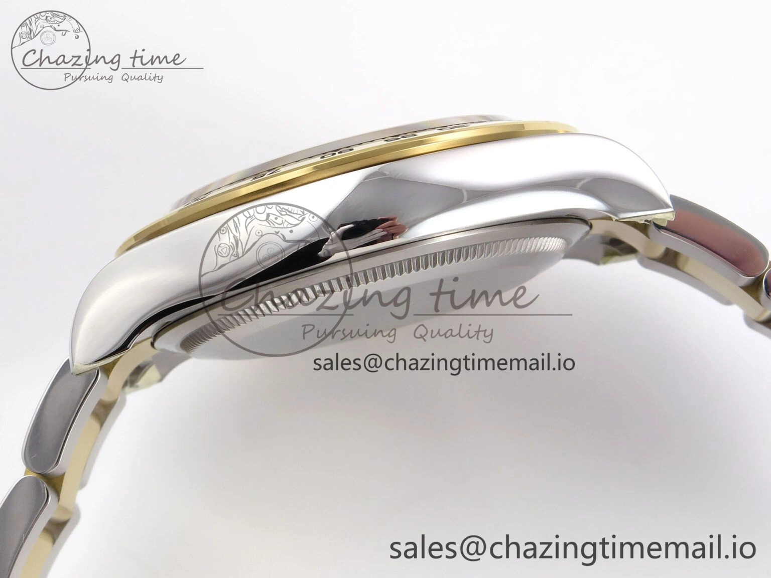 Efficient Daytona 126503 APSF 1:1 Best Edition YG Black Diamonds Dial on YG SS Bracelet SH 1024