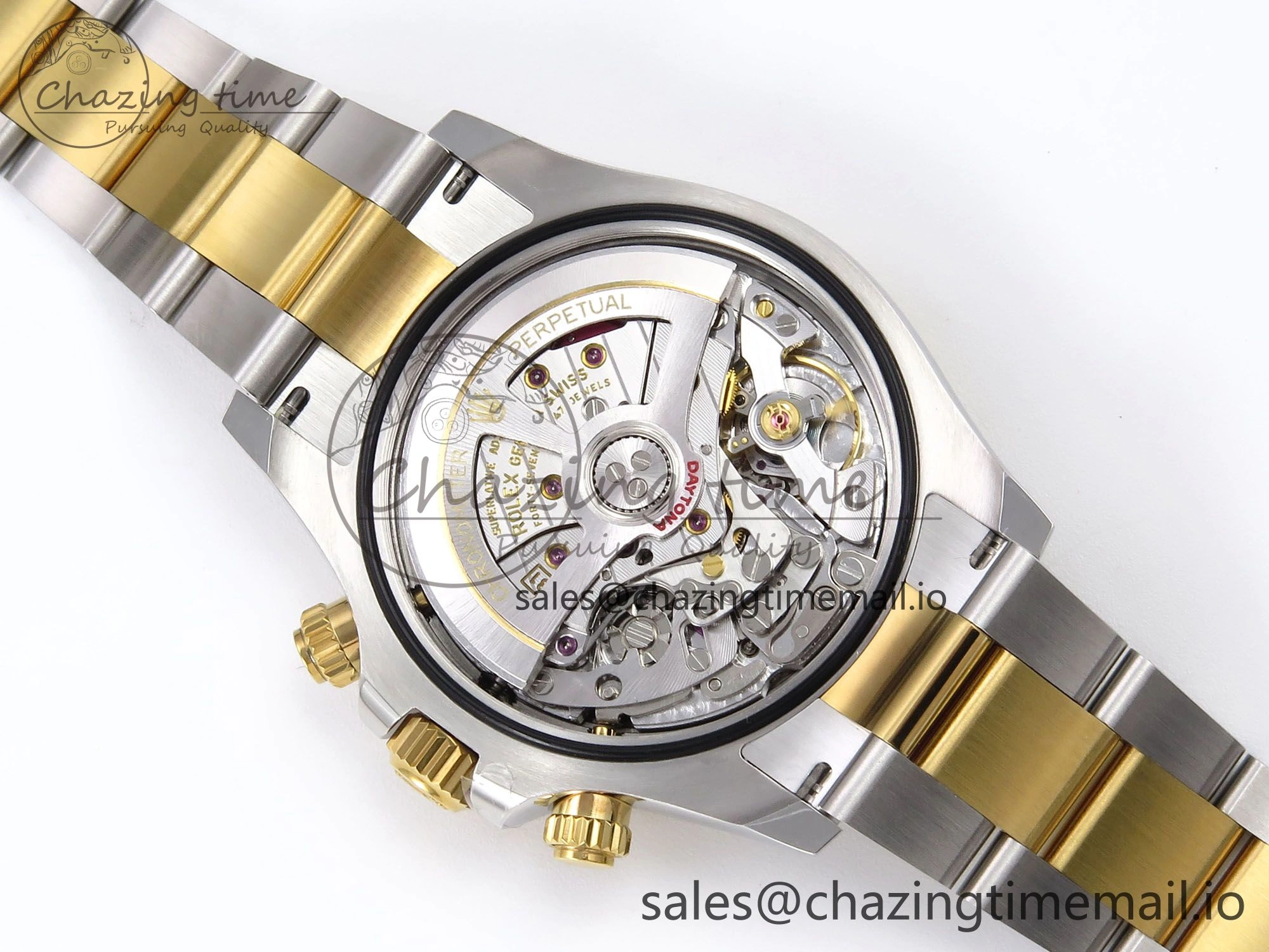 Efficient Daytona 126503 APSF 1:1 Best Edition YG Black Diamonds Dial on YG SS Bracelet SH 1024