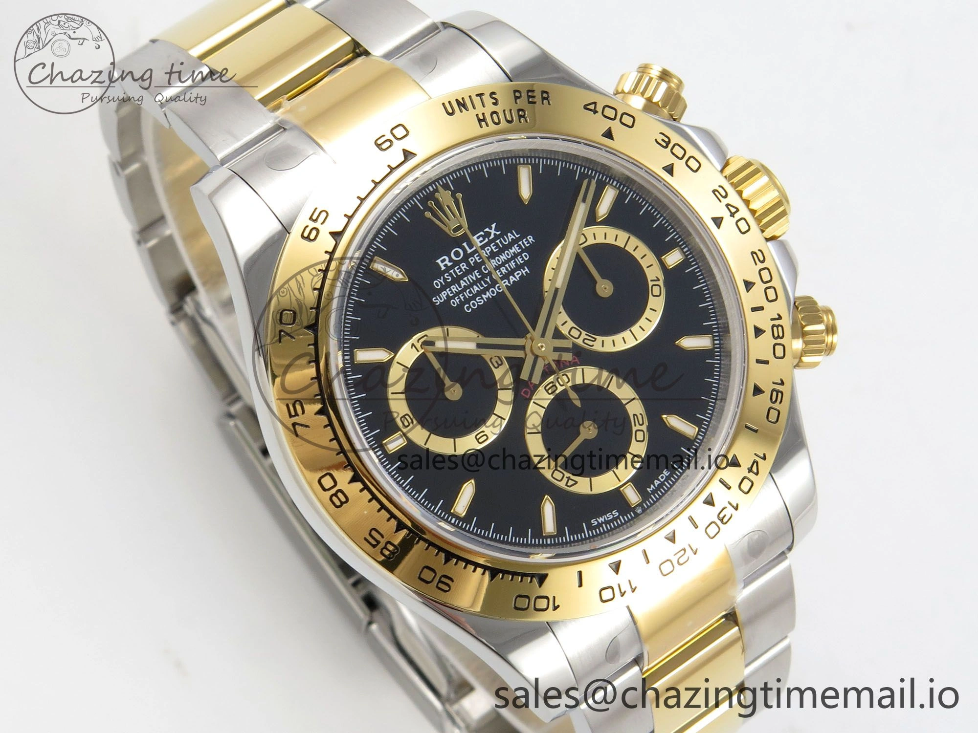 SoftTouch Daytona 126503 Clean 1:1 Best Edition 904L Black Dial on SS YG Bracelet Super Clone DD 240