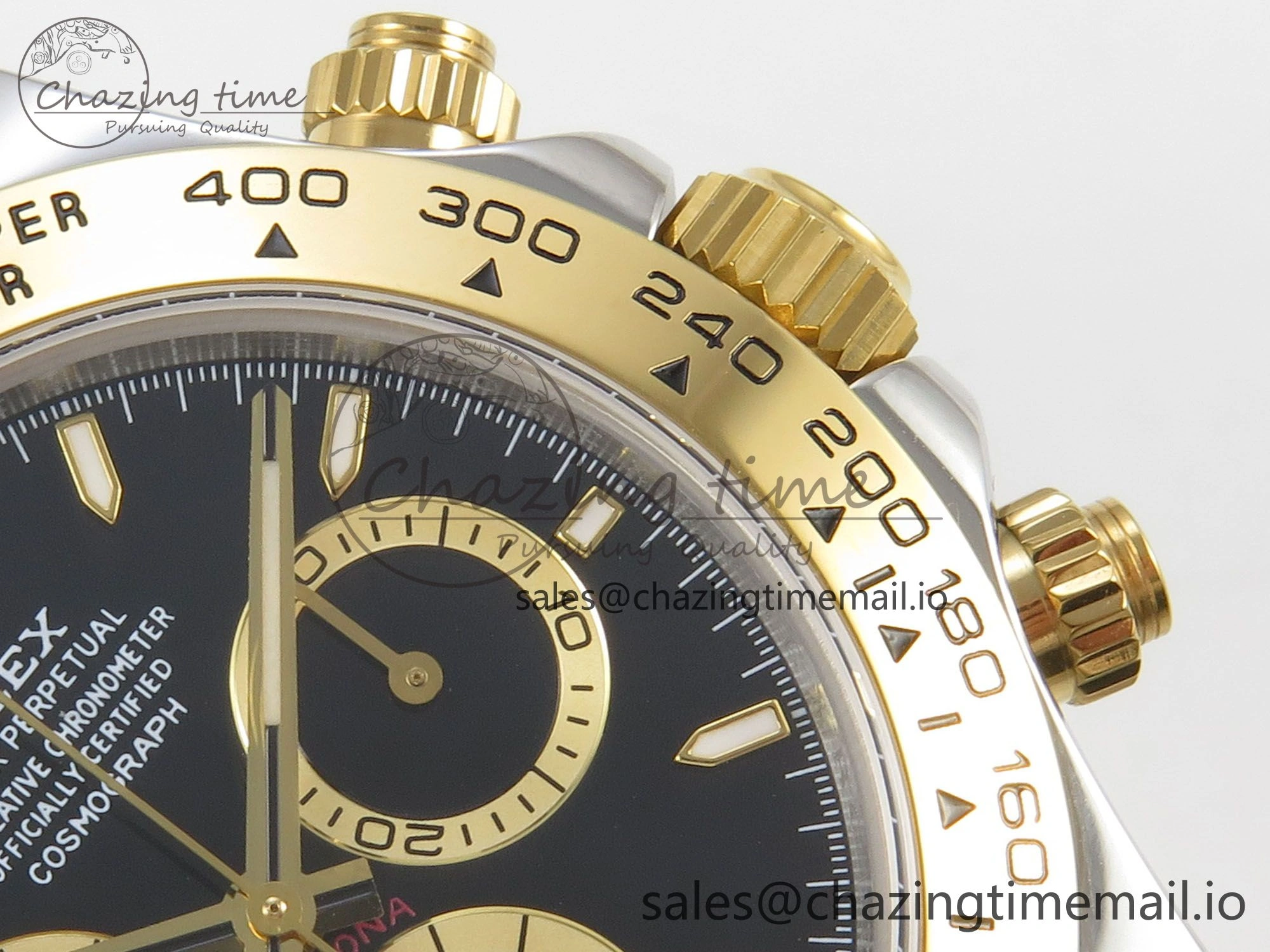 SoftTouch Daytona 126503 Clean 1:1 Best Edition 904L Black Dial on SS YG Bracelet Super Clone DD 240