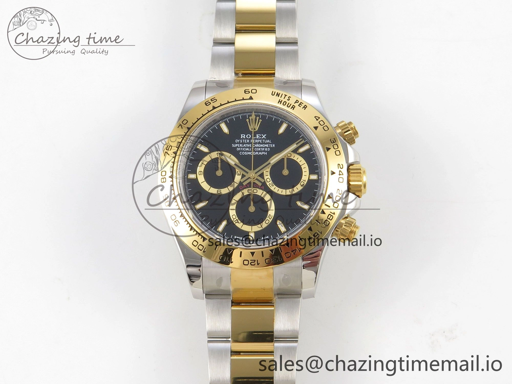 SoftTouch Daytona 126503 Clean 1:1 Best Edition 904L Black Dial on SS YG Bracelet Super Clone DD 240