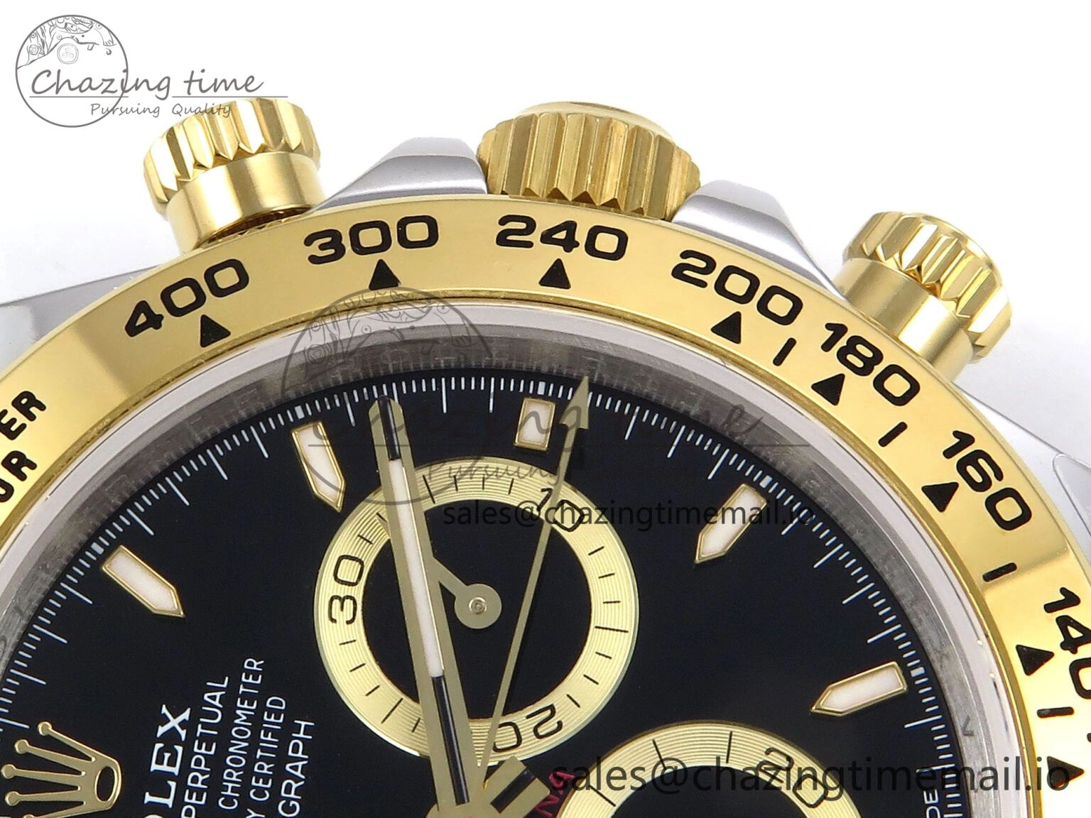 SunProtective Daytona 126503 QF 1:1 Best Edition Black Dial on SS YG Braclet SH4131 V 1273