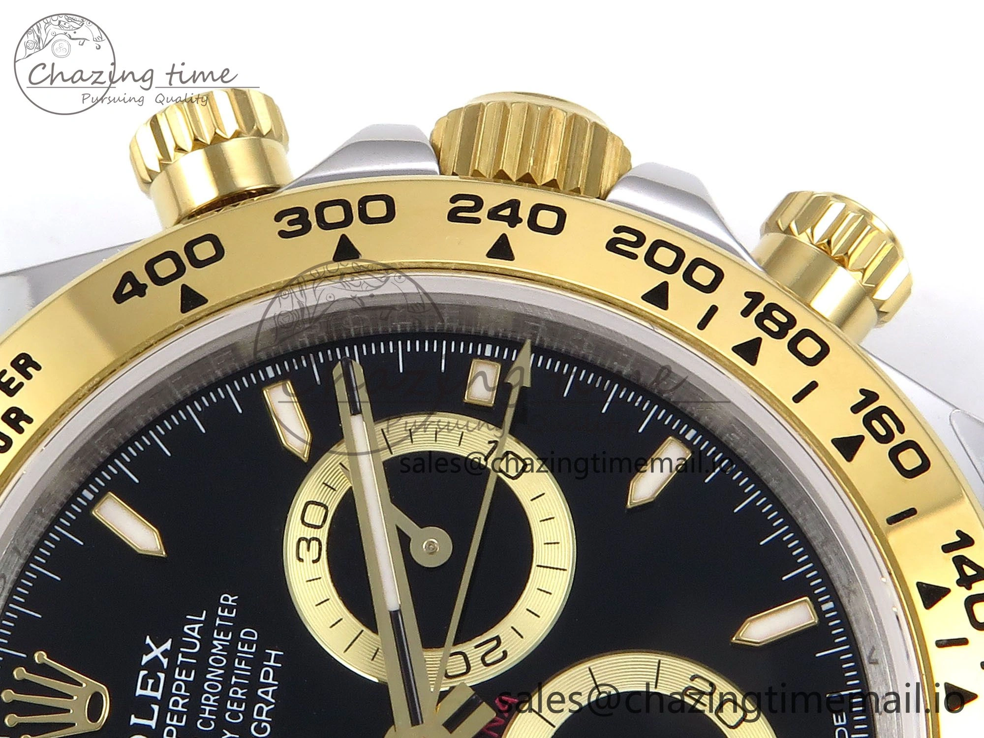 SunProtective Daytona 126503 QF 1:1 Best Edition Black Dial on SS YG Braclet SH4131 V 1273