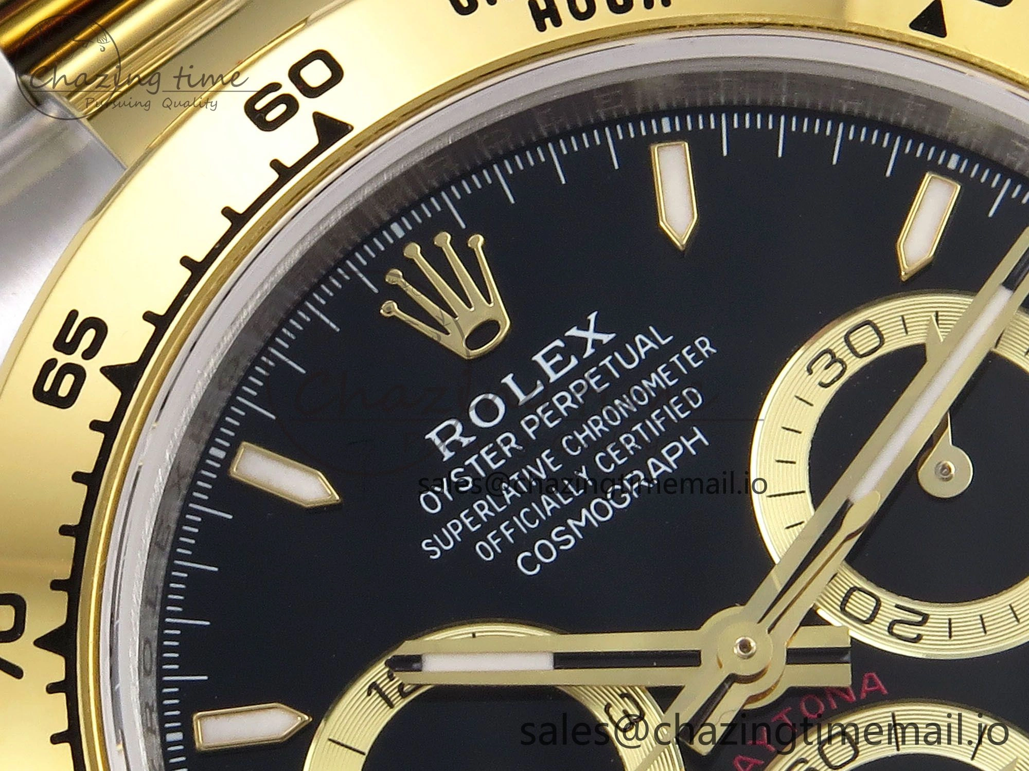 SunProtective Daytona 126503 QF 1:1 Best Edition Black Dial on SS YG Braclet SH4131 V 1273