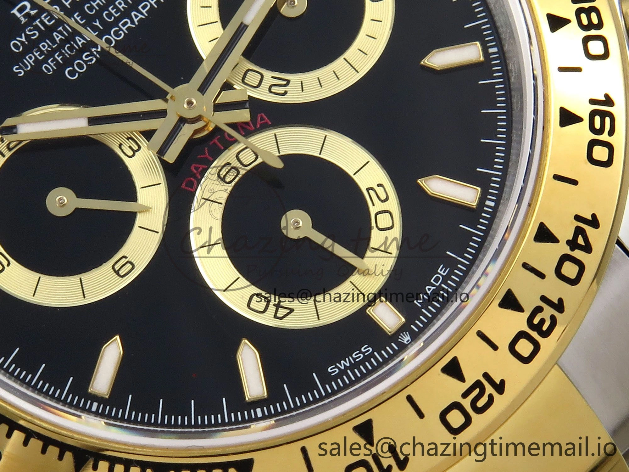 SunProtective Daytona 126503 QF 1:1 Best Edition Black Dial on SS YG Braclet SH4131 V 1273