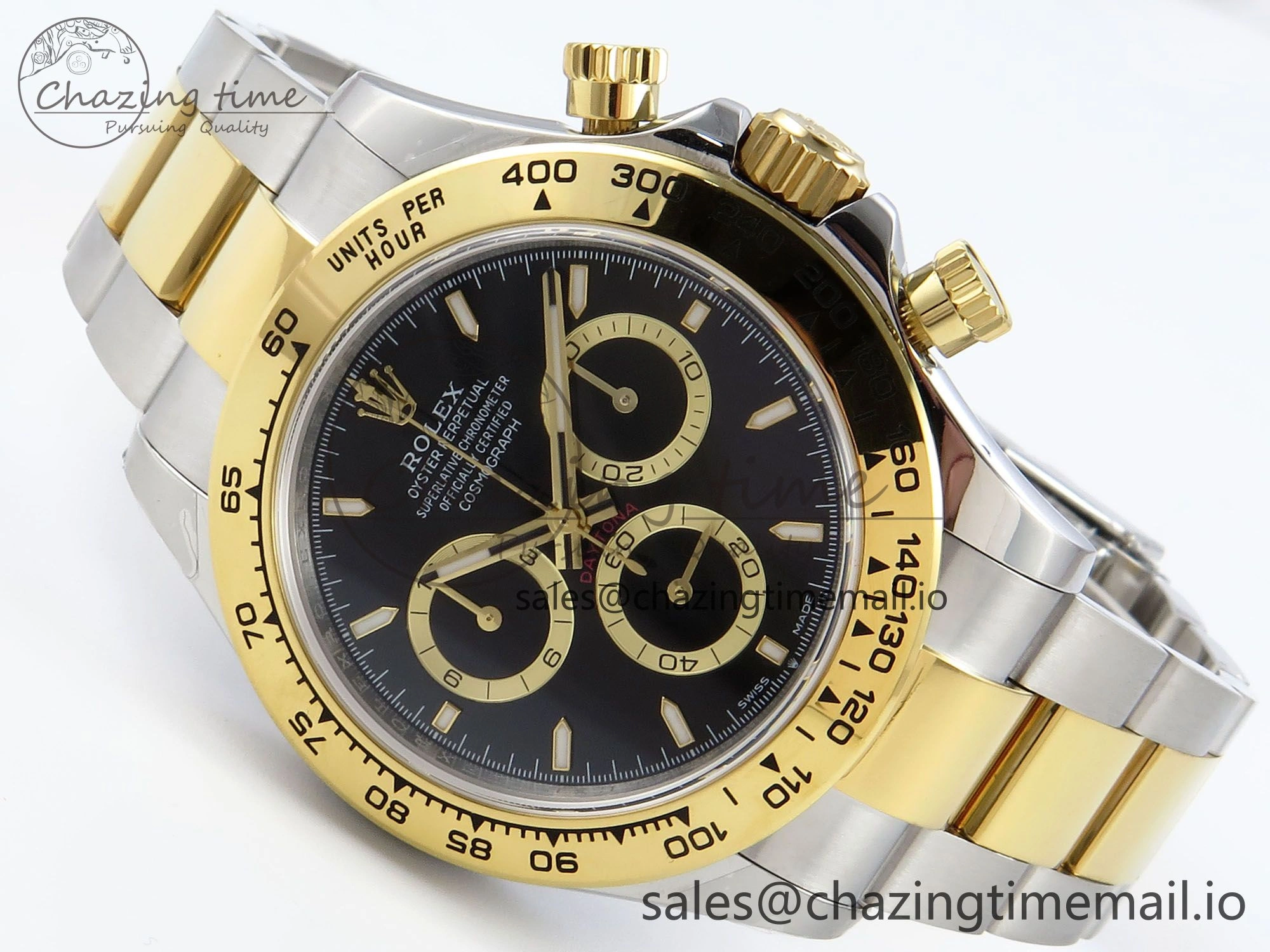 FreshLook Daytona 126503 QF 1:1 Best Edition Black Dial on SS YG Braclet SH4131 V 720
