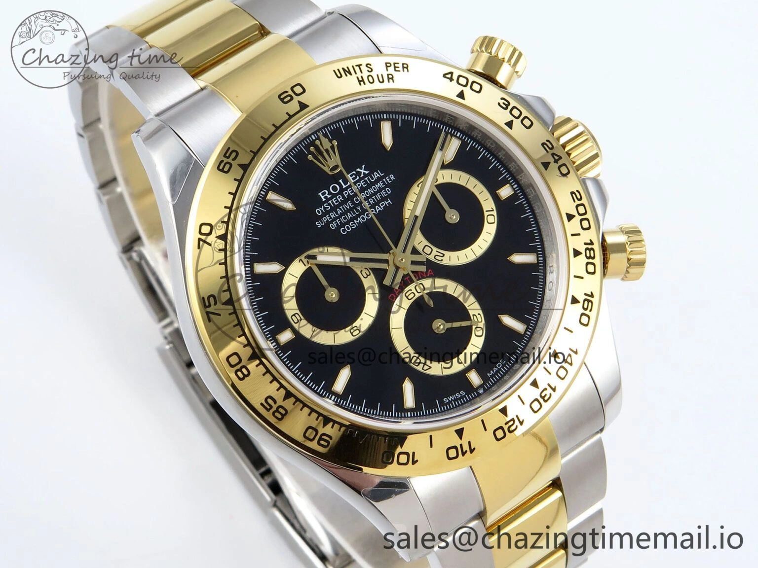 FreshLook Daytona 126503 QF 1:1 Best Edition Black Dial on SS YG Braclet SH4131 V 720