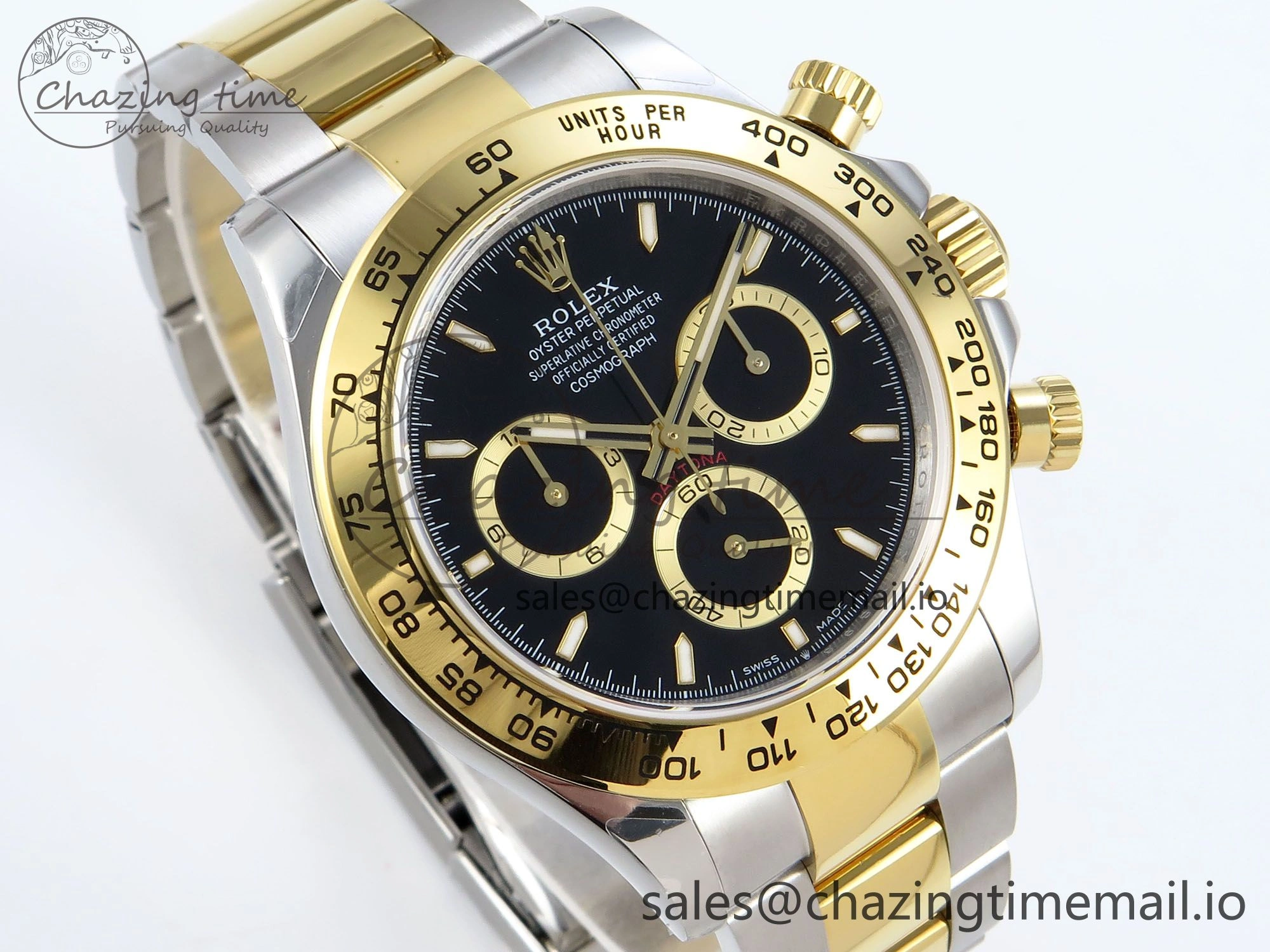 FreshLook Daytona 126503 QF 1:1 Best Edition Black Dial on SS YG Braclet SH4131 V 720