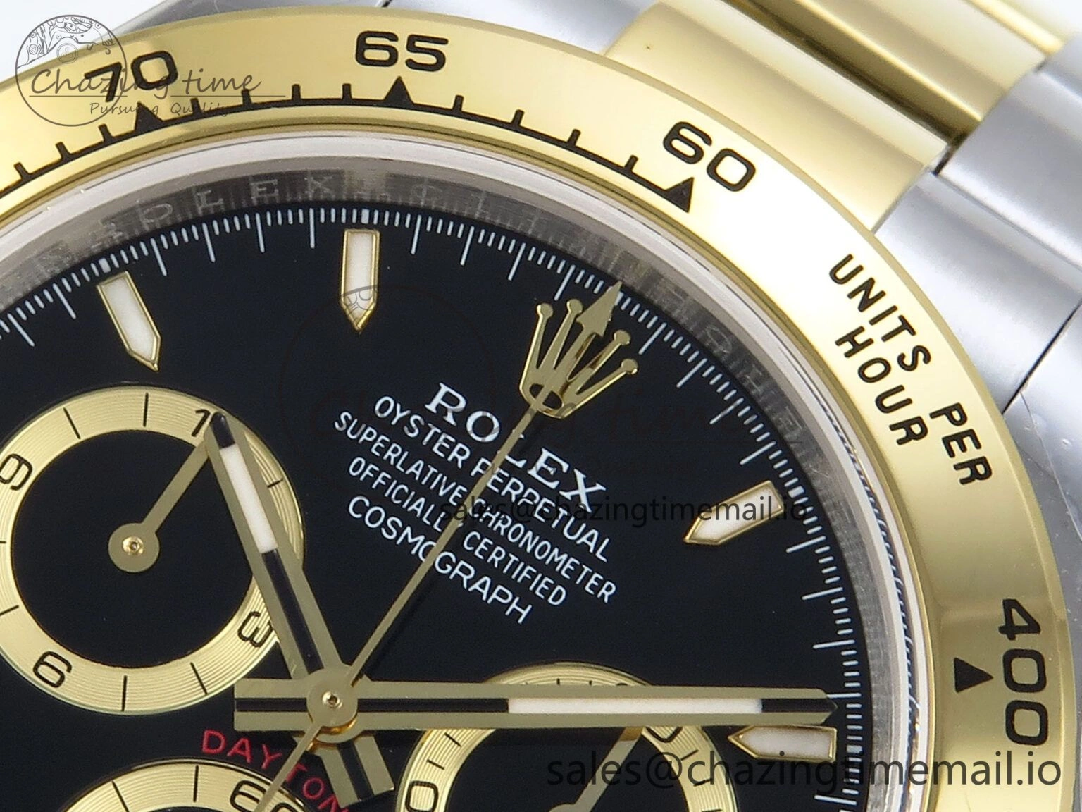 FreshLook Daytona 126503 QF 1:1 Best Edition Black Dial on SS YG Braclet SH4131 V 720