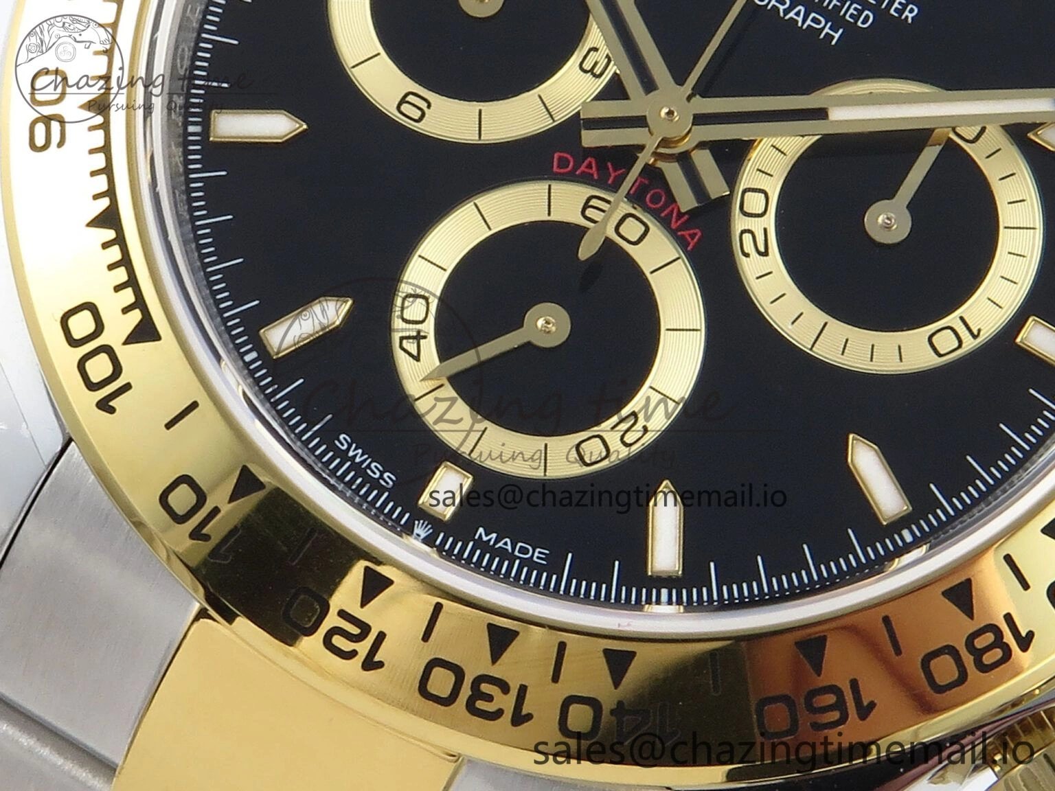 FreshLook Daytona 126503 QF 1:1 Best Edition Black Dial on SS YG Braclet SH4131 V 720