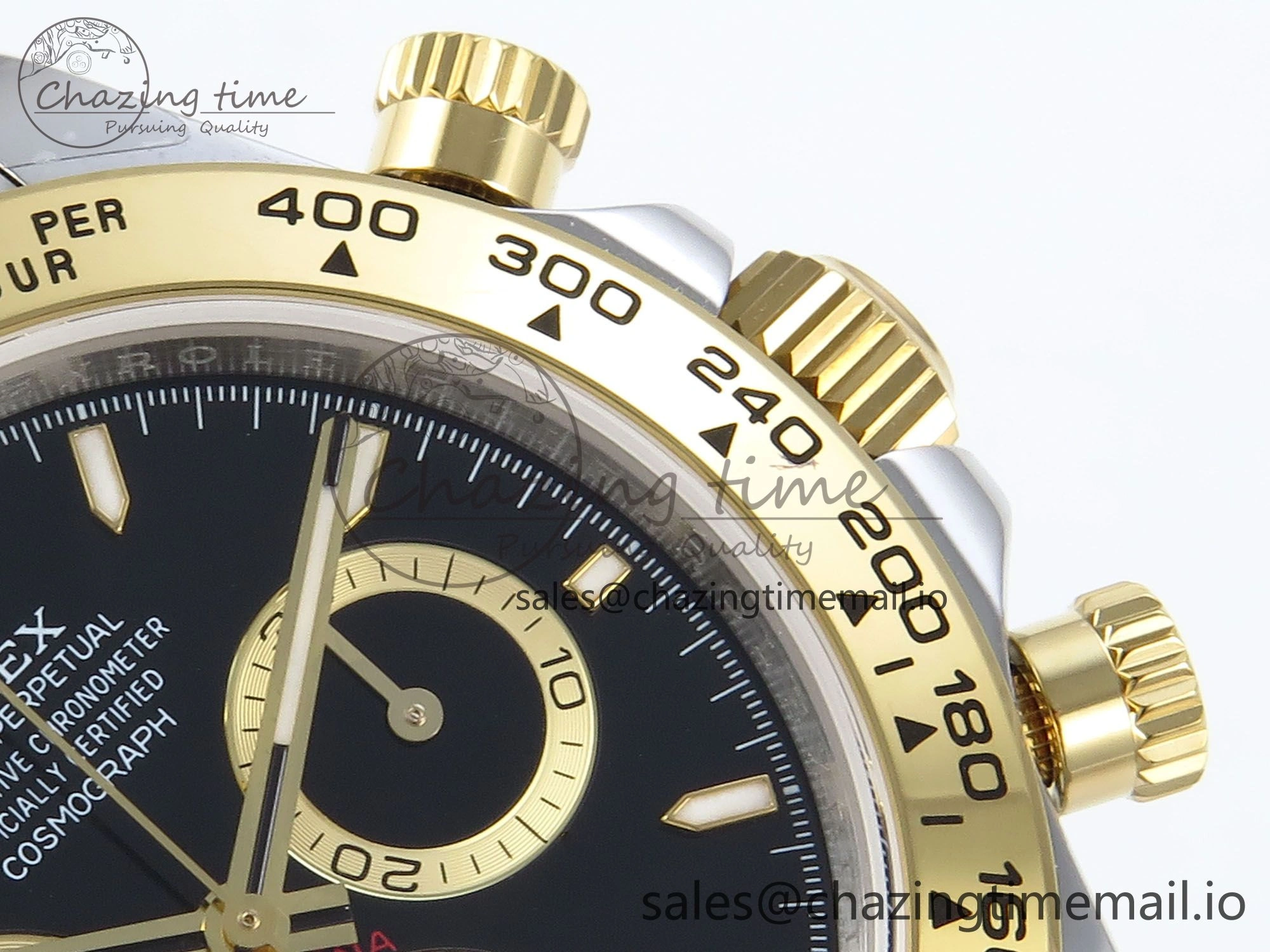 FreshLook Daytona 126503 QF 1:1 Best Edition Black Dial on SS YG Braclet SH4131 V 720