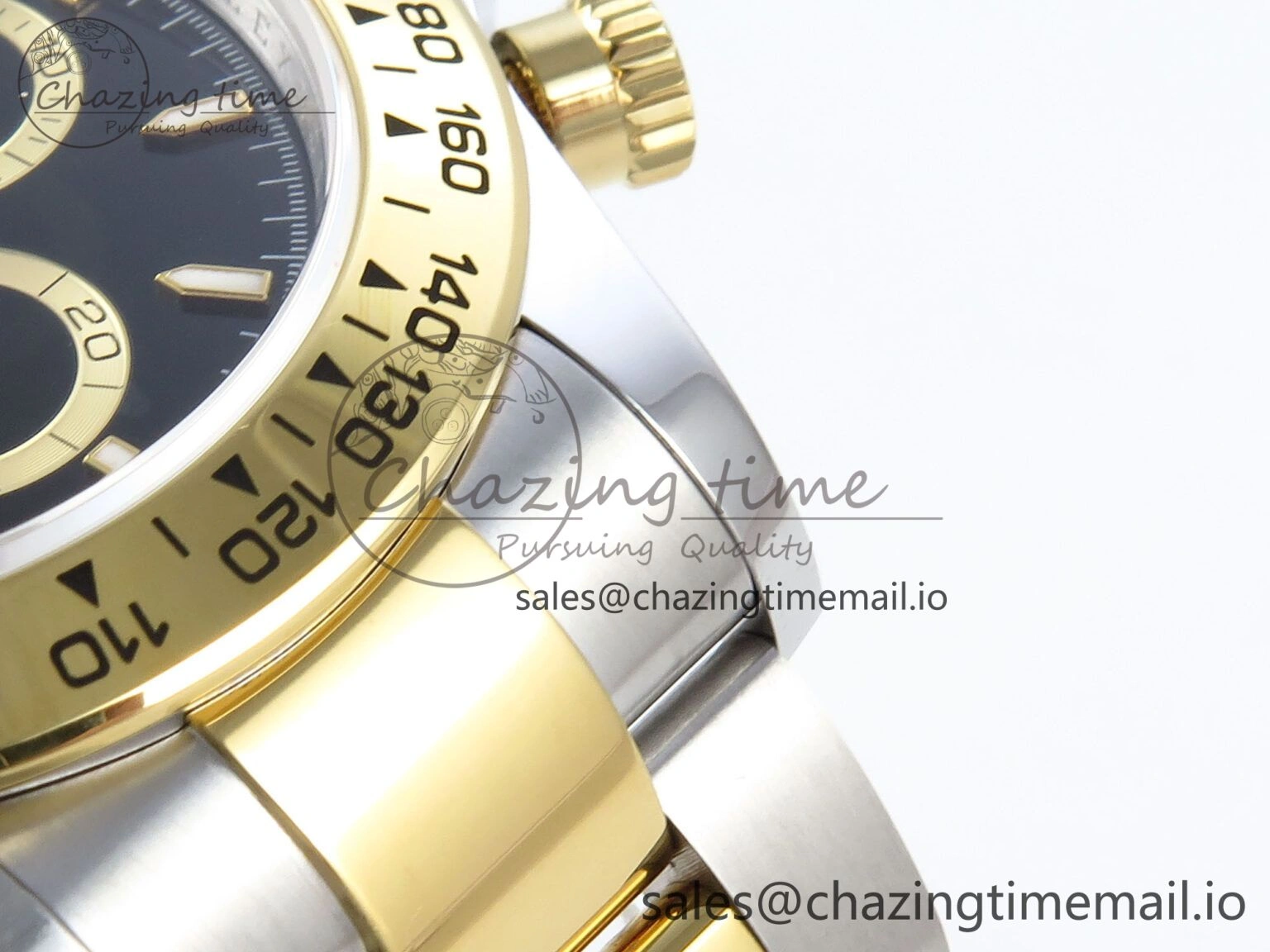 FreshLook Daytona 126503 QF 1:1 Best Edition Black Dial on SS YG Braclet SH4131 V 720