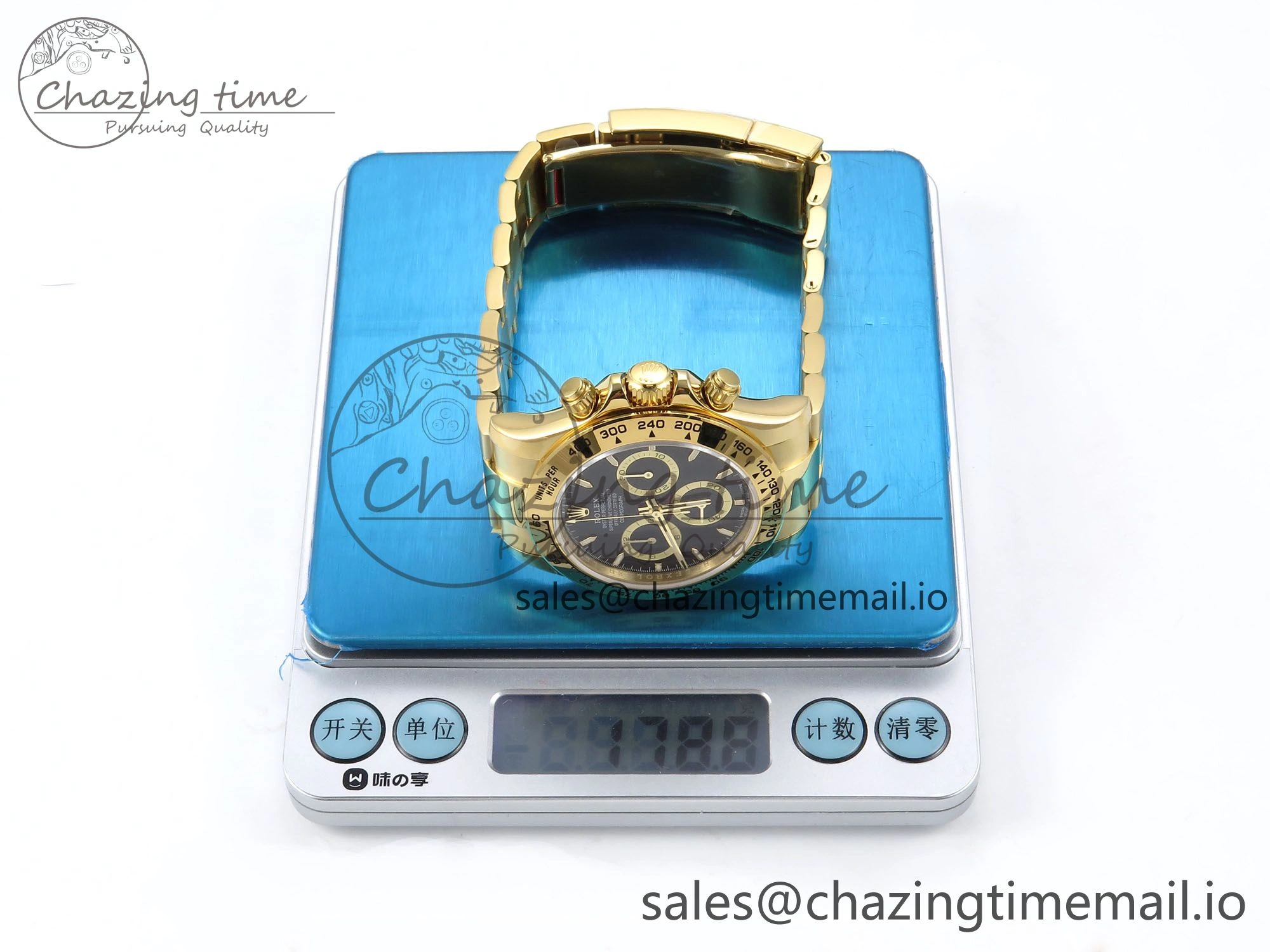 Compact Daytona 126503 QF 1:1 Best Edition Black Dial on YG Bracelet SH4131 V6 (Gain Weight） 1083