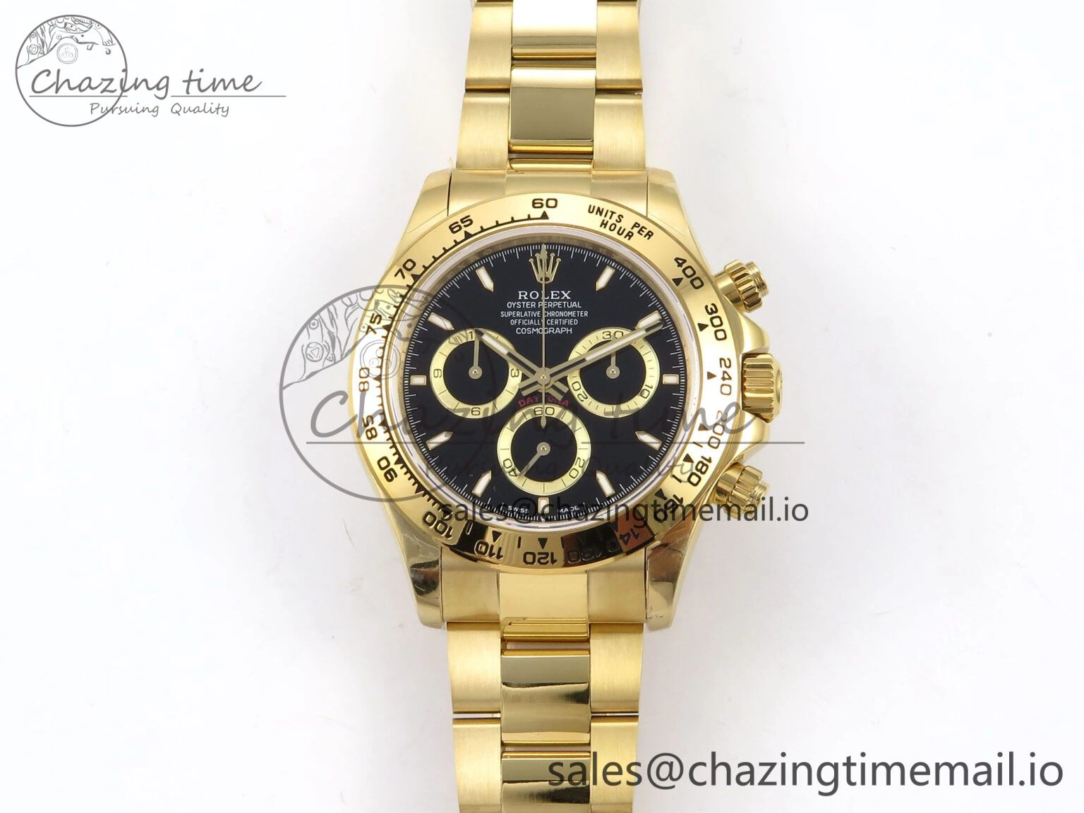 Compact Daytona 126503 QF 1:1 Best Edition Black Dial on YG Bracelet SH4131 V6 (Gain Weight） 1083