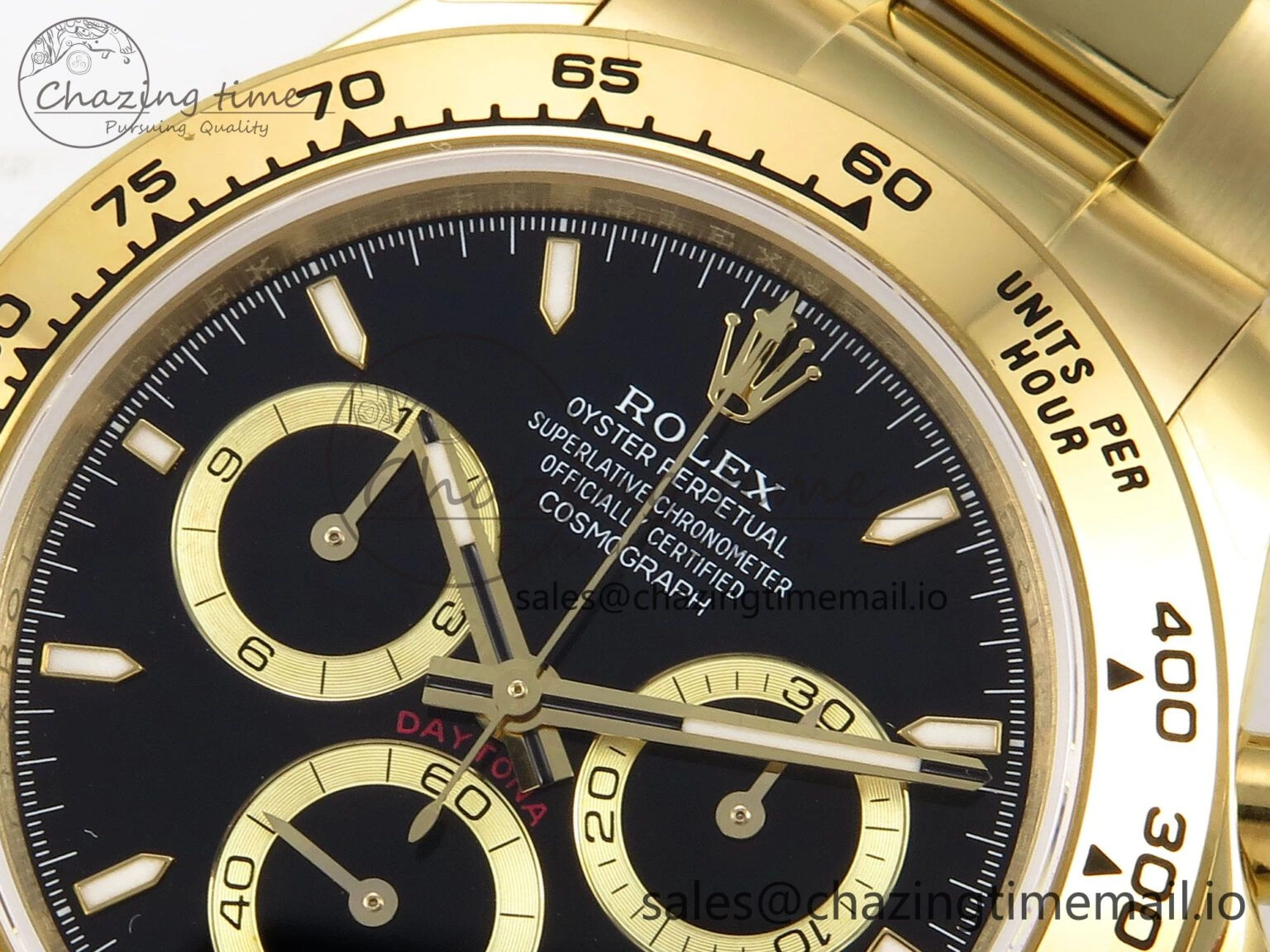 Compact Daytona 126503 QF 1:1 Best Edition Black Dial on YG Bracelet SH4131 V6 (Gain Weight） 1083