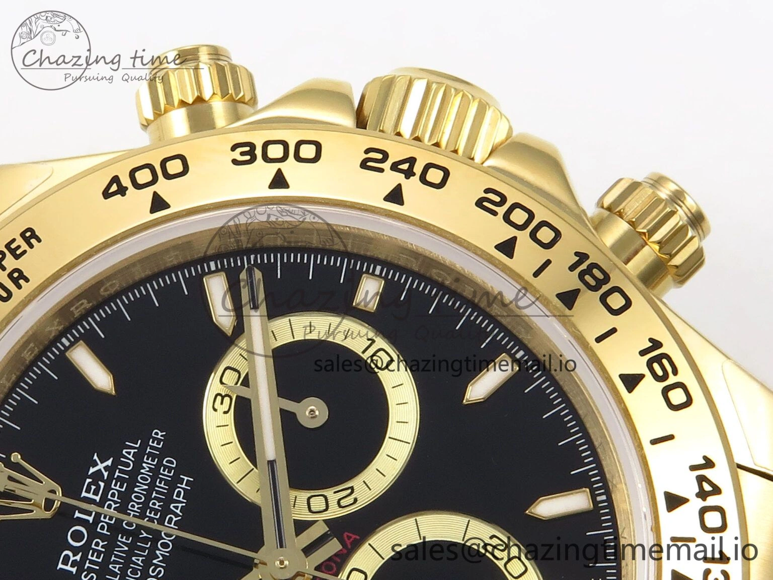 Compact Daytona 126503 QF 1:1 Best Edition Black Dial on YG Bracelet SH4131 V6 (Gain Weight） 1083