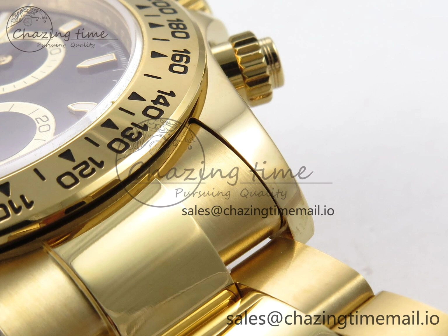 Compact Daytona 126503 QF 1:1 Best Edition Black Dial on YG Bracelet SH4131 V6 (Gain Weight） 1083