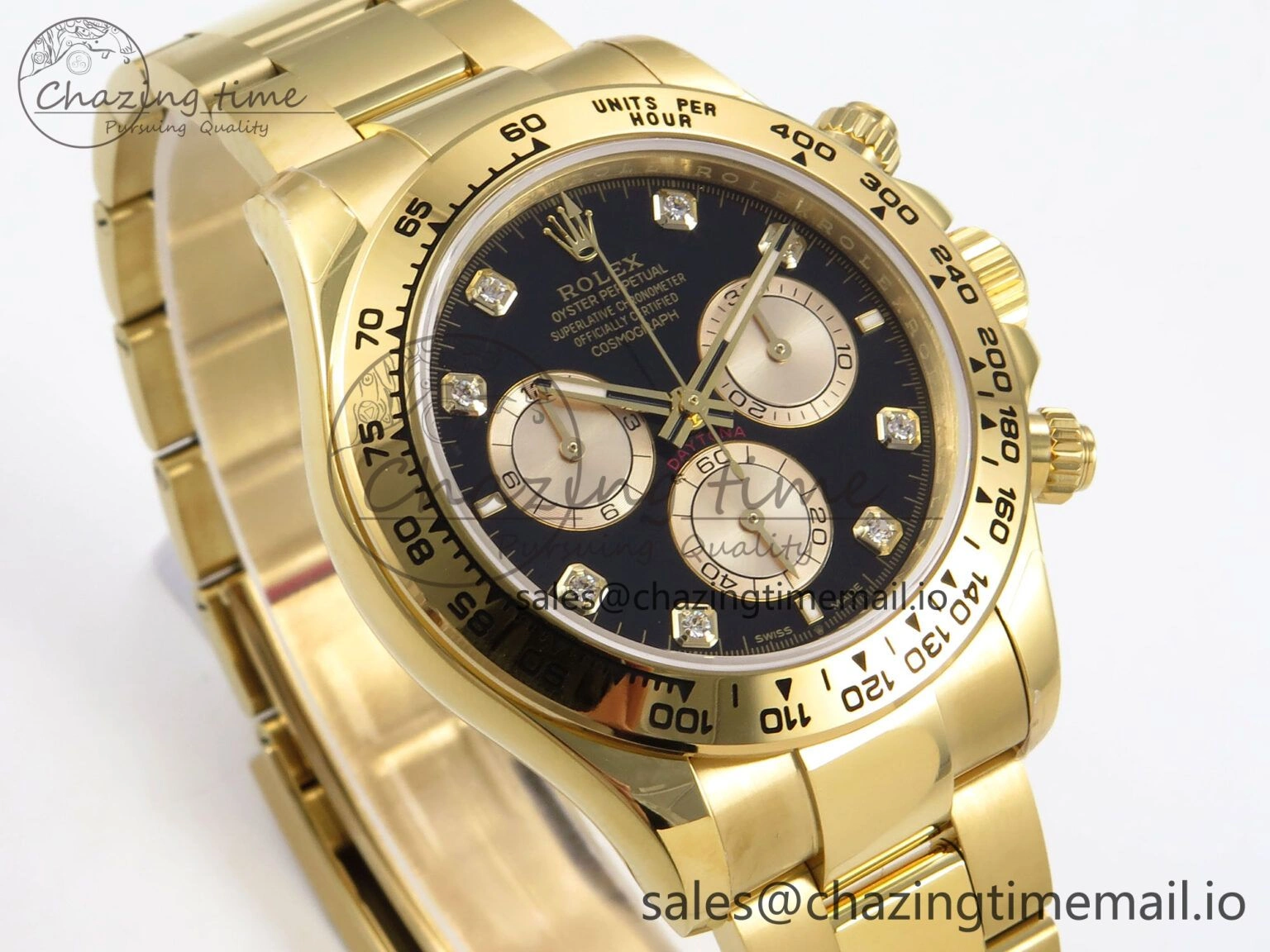 Classic Daytona 126503 QF 1:1 Best Edition Black YG Dial on SS YG Bracelet SH4131 V6 (Gain Weight） 1082