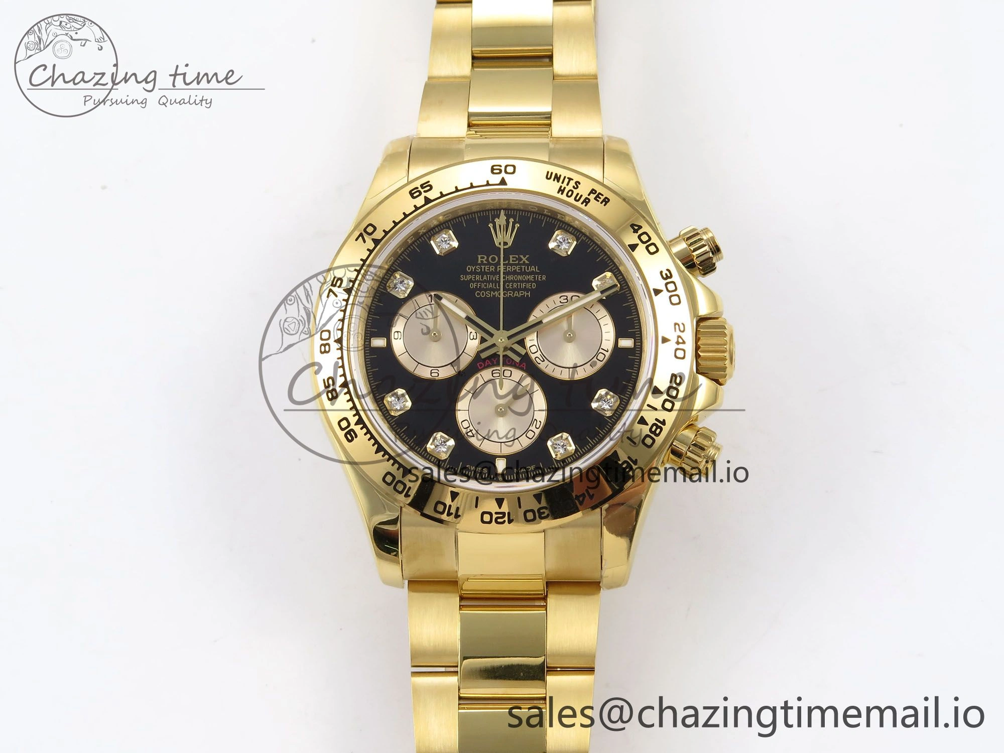 Classic Daytona 126503 QF 1:1 Best Edition Black YG Dial on SS YG Bracelet SH4131 V6 (Gain Weight） 1082