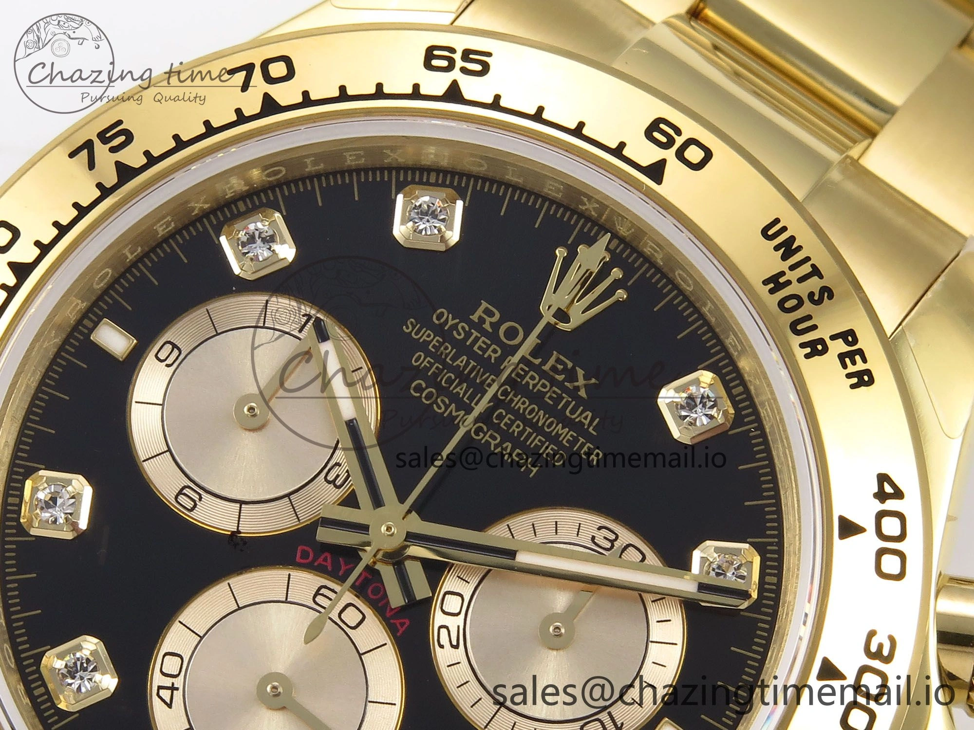 Classic Daytona 126503 QF 1:1 Best Edition Black YG Dial on SS YG Bracelet SH4131 V6 (Gain Weight） 1082