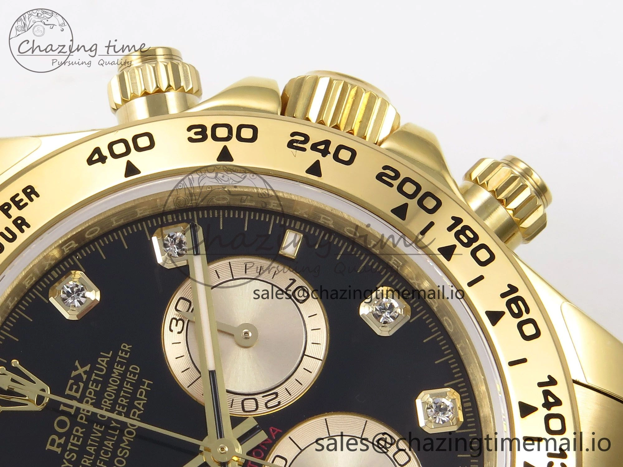 Classic Daytona 126503 QF 1:1 Best Edition Black YG Dial on SS YG Bracelet SH4131 V6 (Gain Weight） 1082