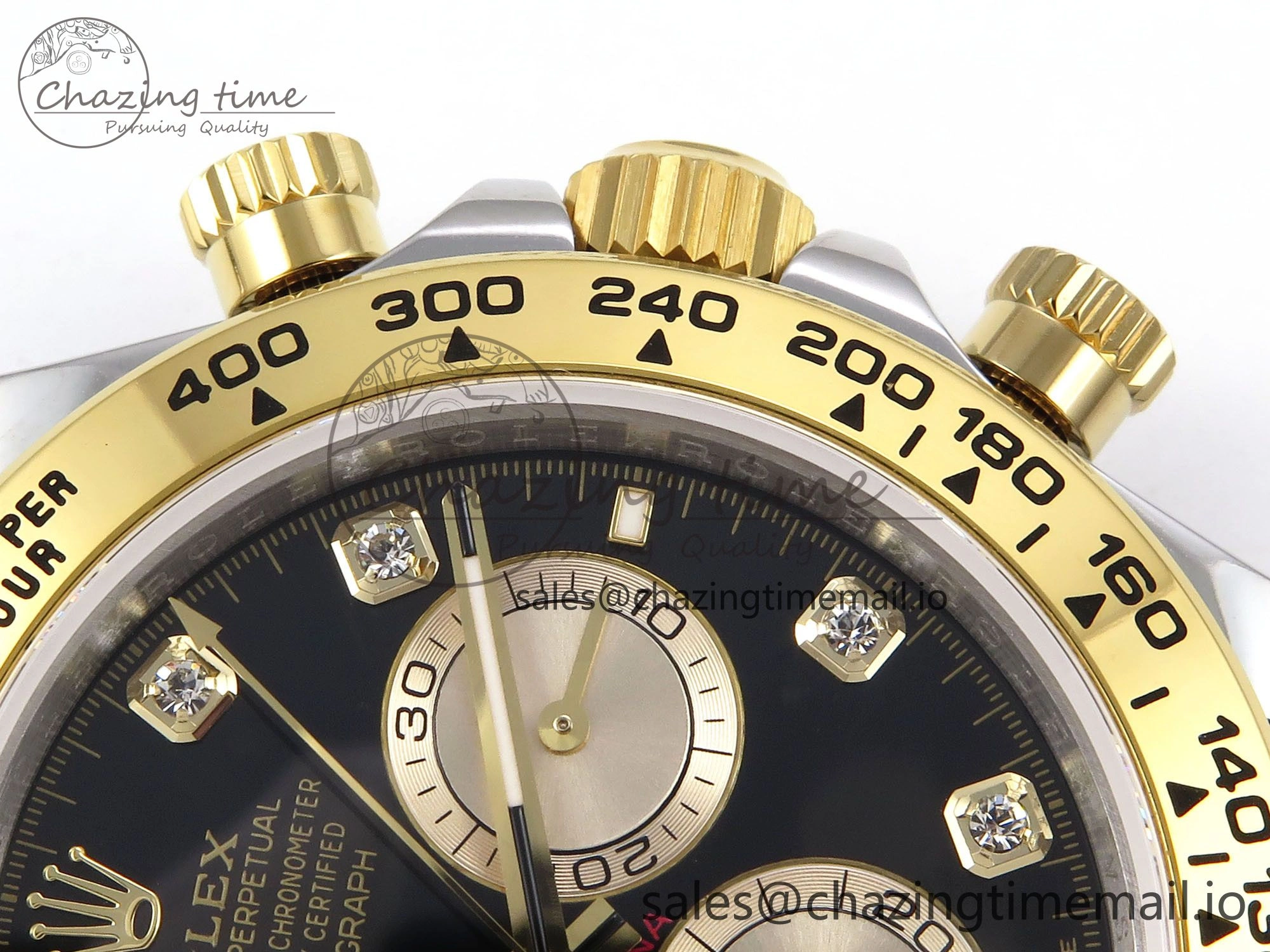 Vibrant Daytona 126503 QF 1:1 Best Edition Black YG Dial on SS YG Braclet SH4131 V 1274