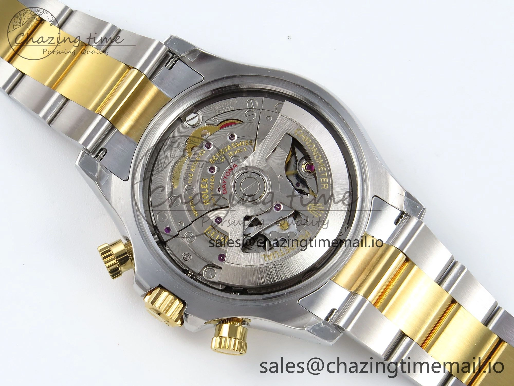 Daytona 126503 QF 1:1 Best Edition Black YG Dial on SS YG Braclet SH4131 V Original 719
