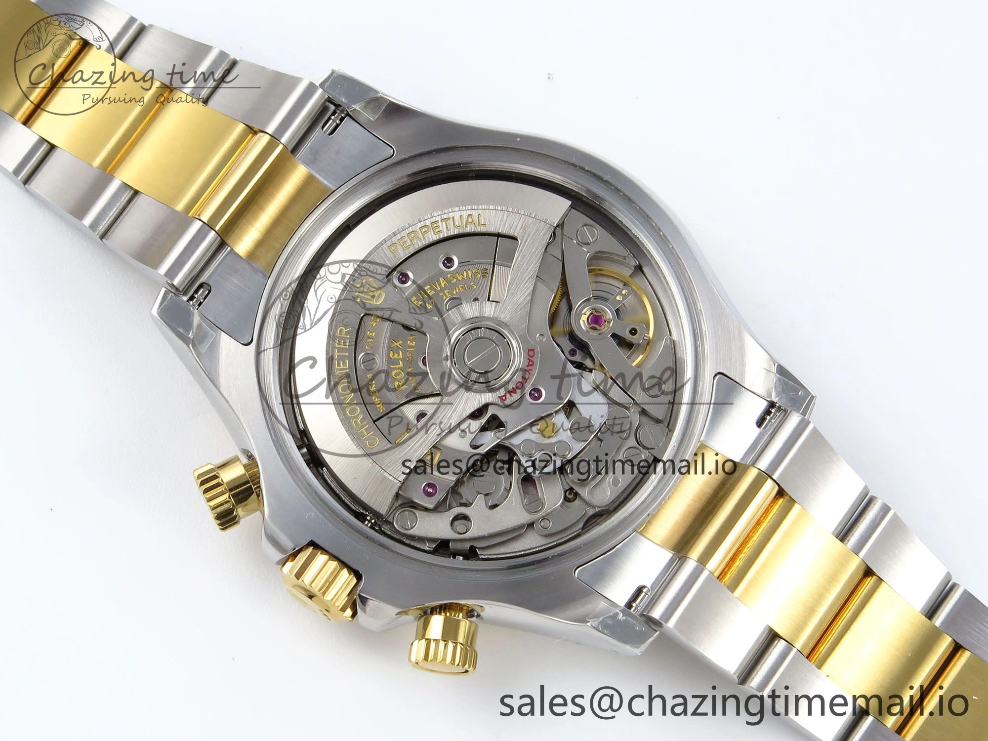 Daytona 126503 QF 1:1 Best Edition Black YG Dial on SS YG Braclet SH4131 V Original 719