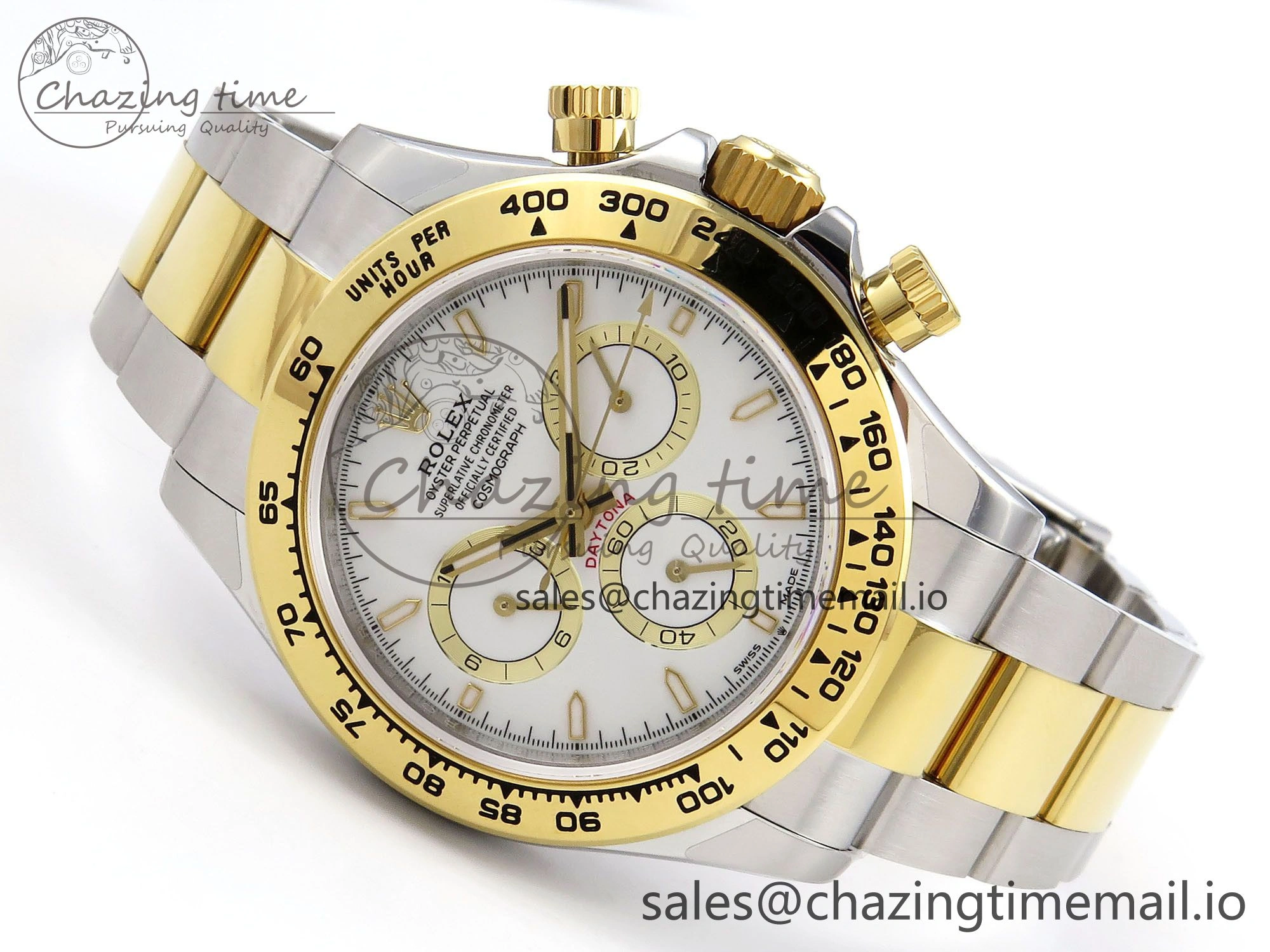 Comfortable Daytona 126503 QF 1:1 Best Edition White Dial on SS YG Braclet SH4131 V 1275