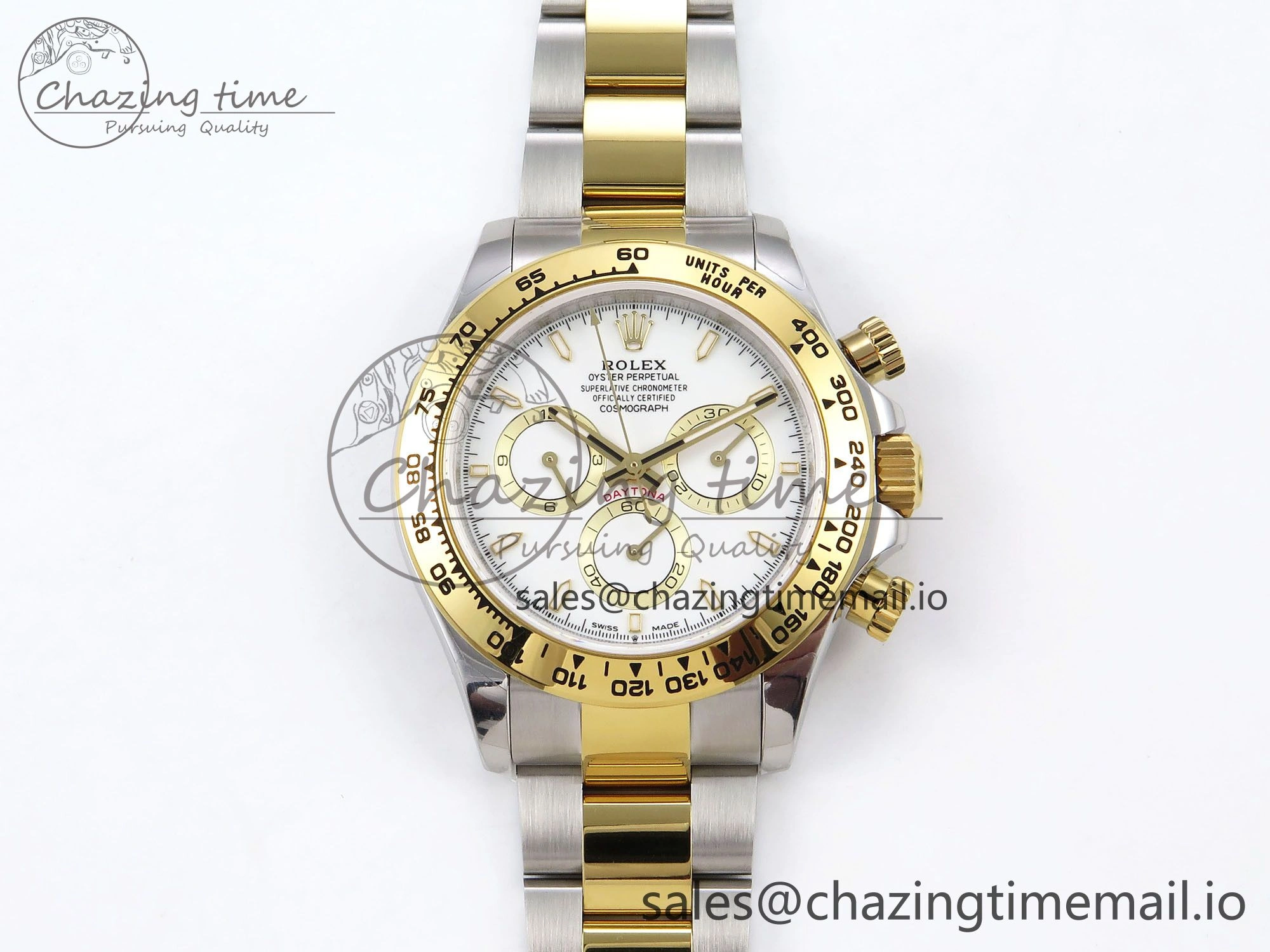 Comfortable Daytona 126503 QF 1:1 Best Edition White Dial on SS YG Braclet SH4131 V 1275