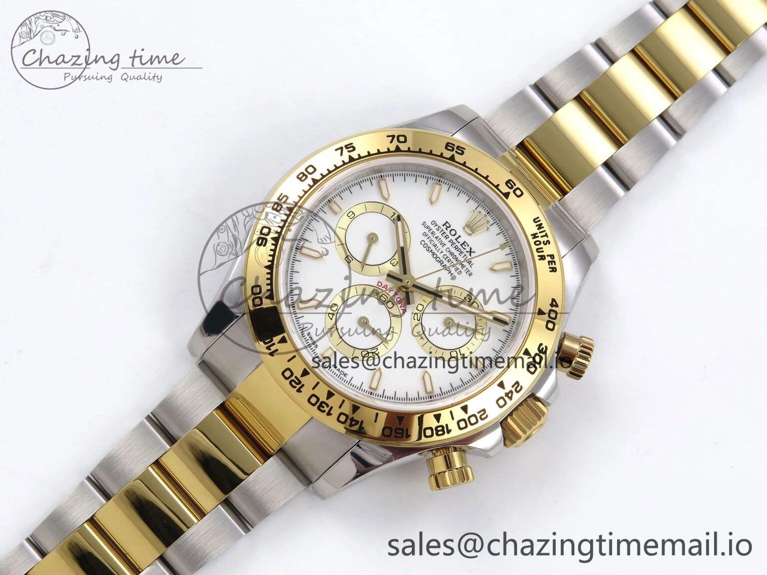 Comfortable Daytona 126503 QF 1:1 Best Edition White Dial on SS YG Braclet SH4131 V 1275