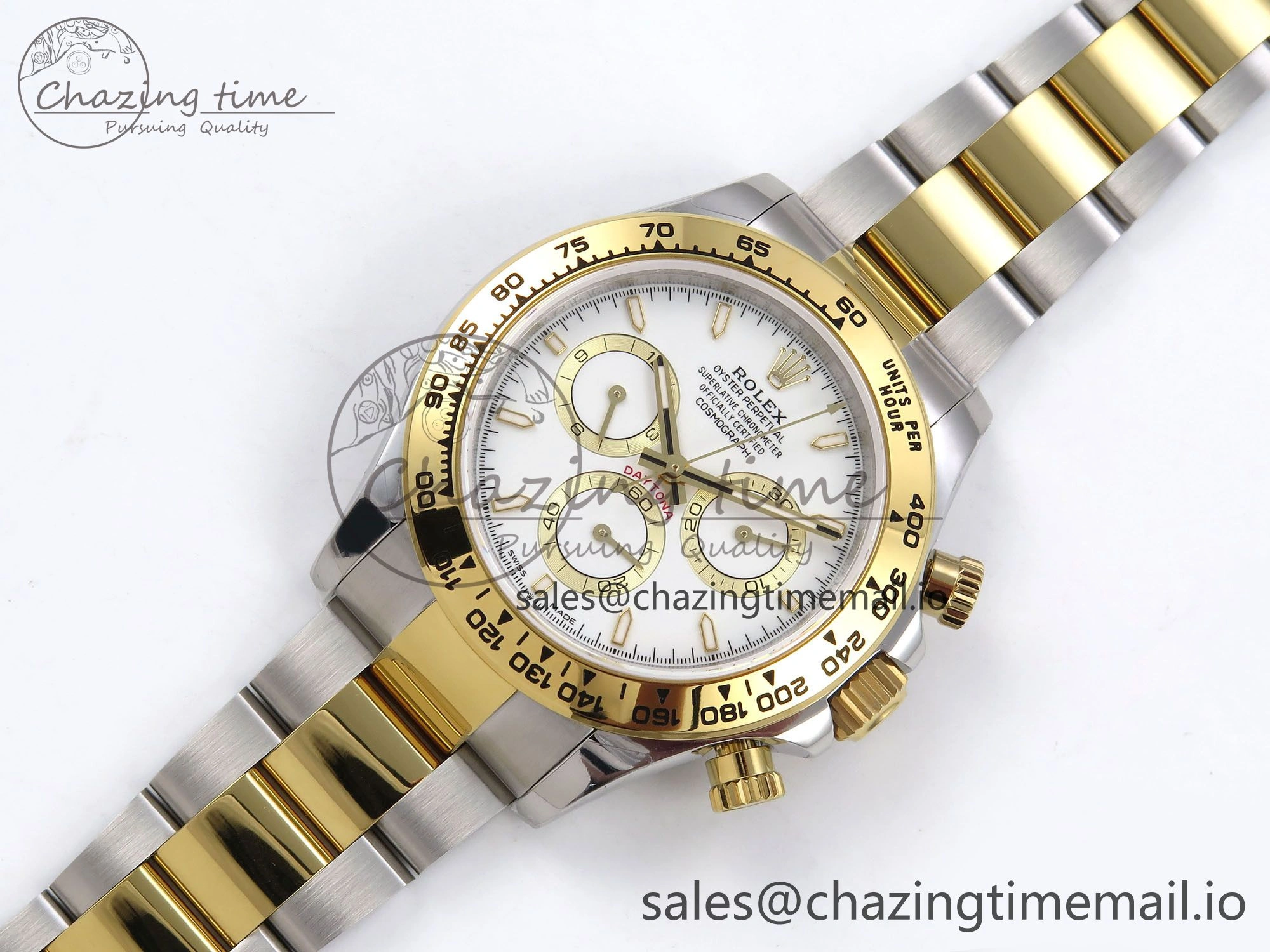 Comfortable Daytona 126503 QF 1:1 Best Edition White Dial on SS YG Braclet SH4131 V 1275