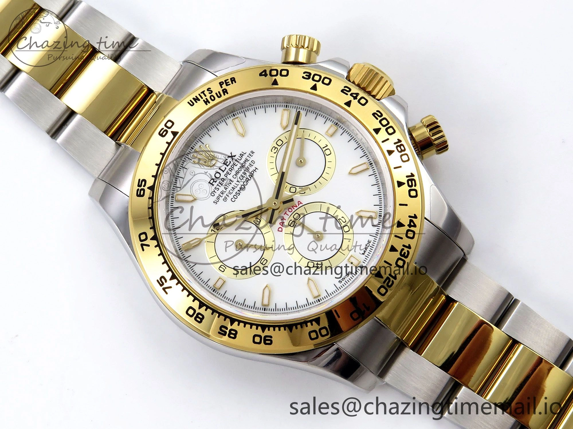 Comfortable Daytona 126503 QF 1:1 Best Edition White Dial on SS YG Braclet SH4131 V 1275