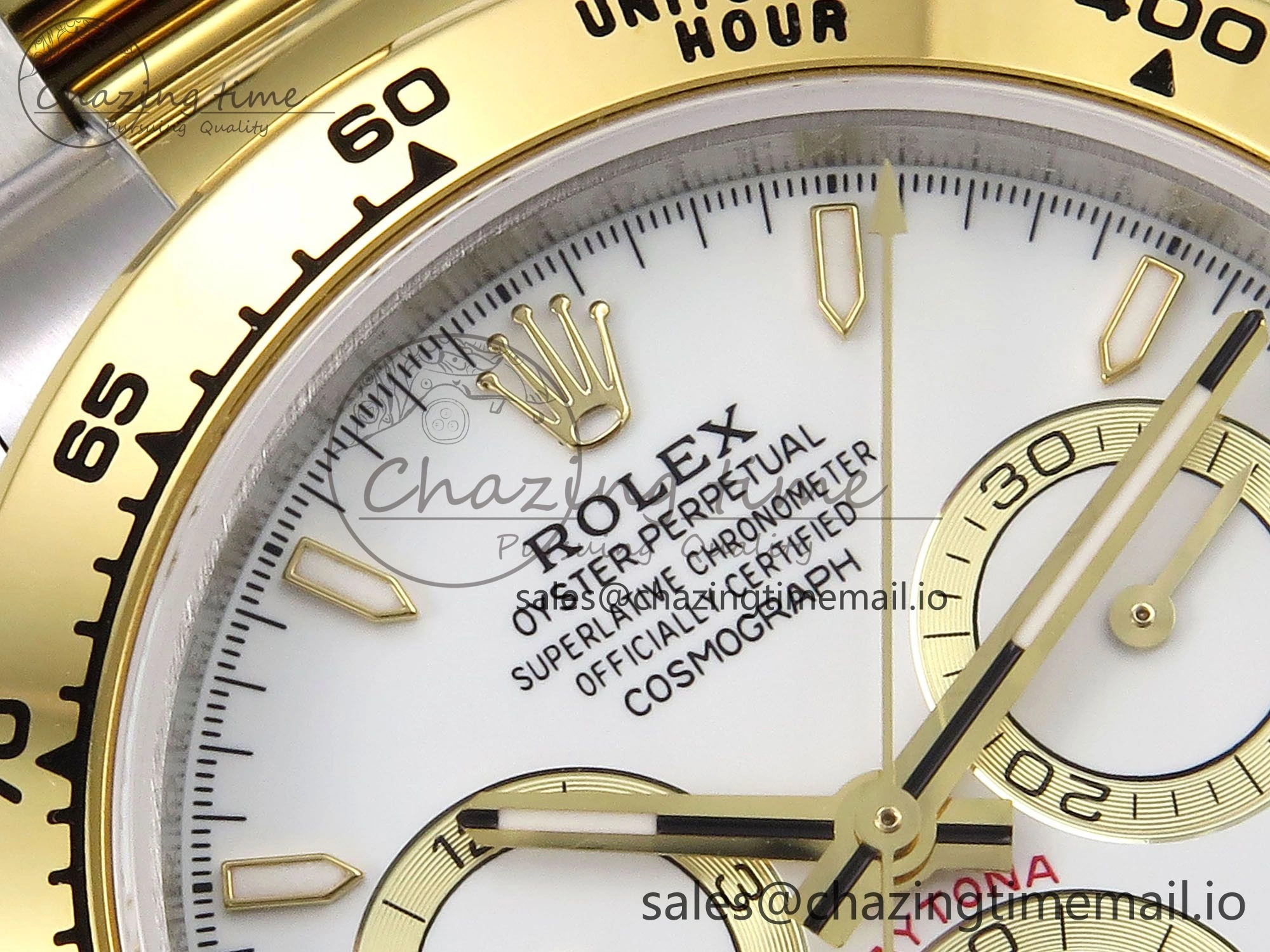 Comfortable Daytona 126503 QF 1:1 Best Edition White Dial on SS YG Braclet SH4131 V 1275