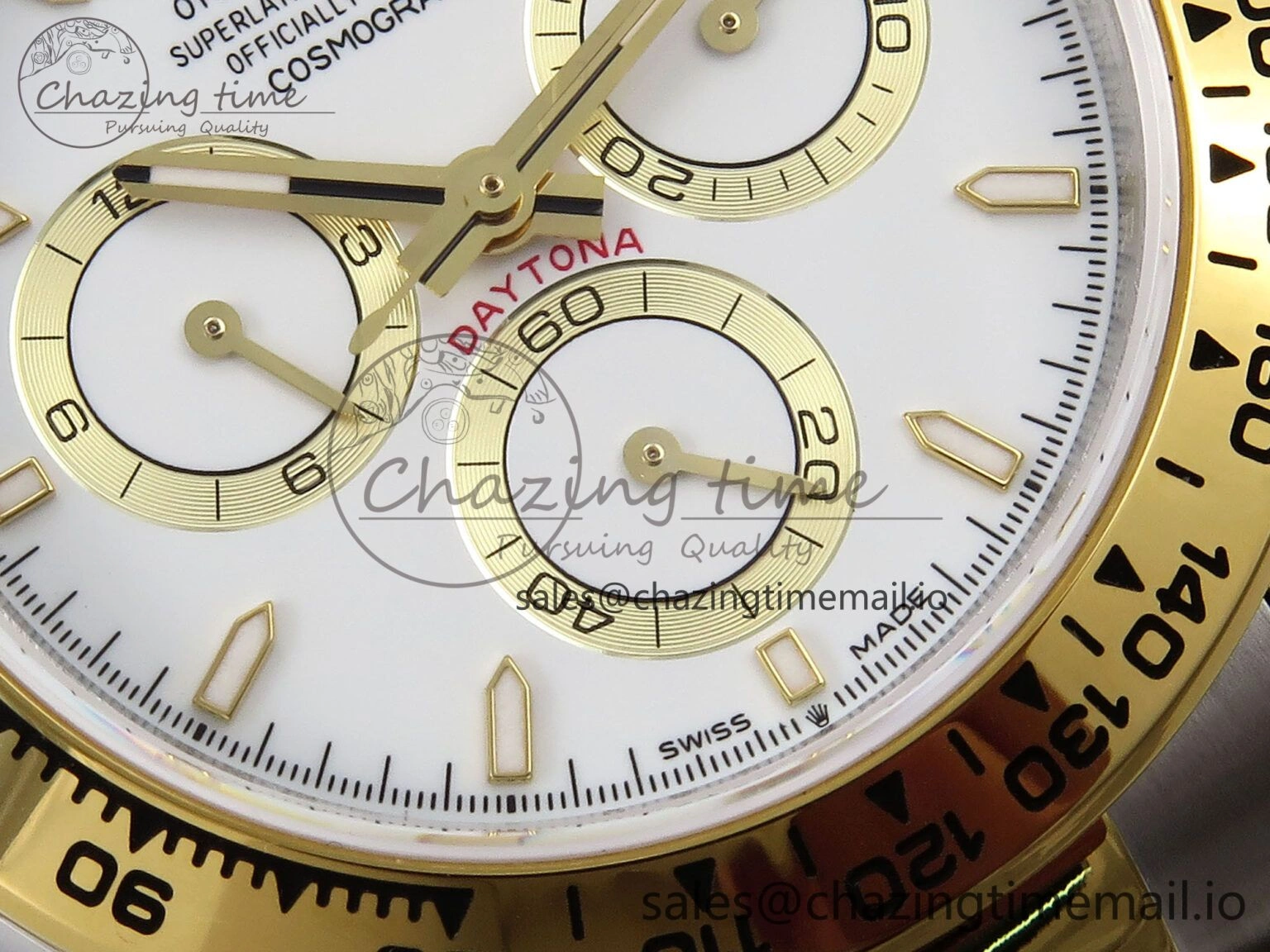 Comfortable Daytona 126503 QF 1:1 Best Edition White Dial on SS YG Braclet SH4131 V 1275