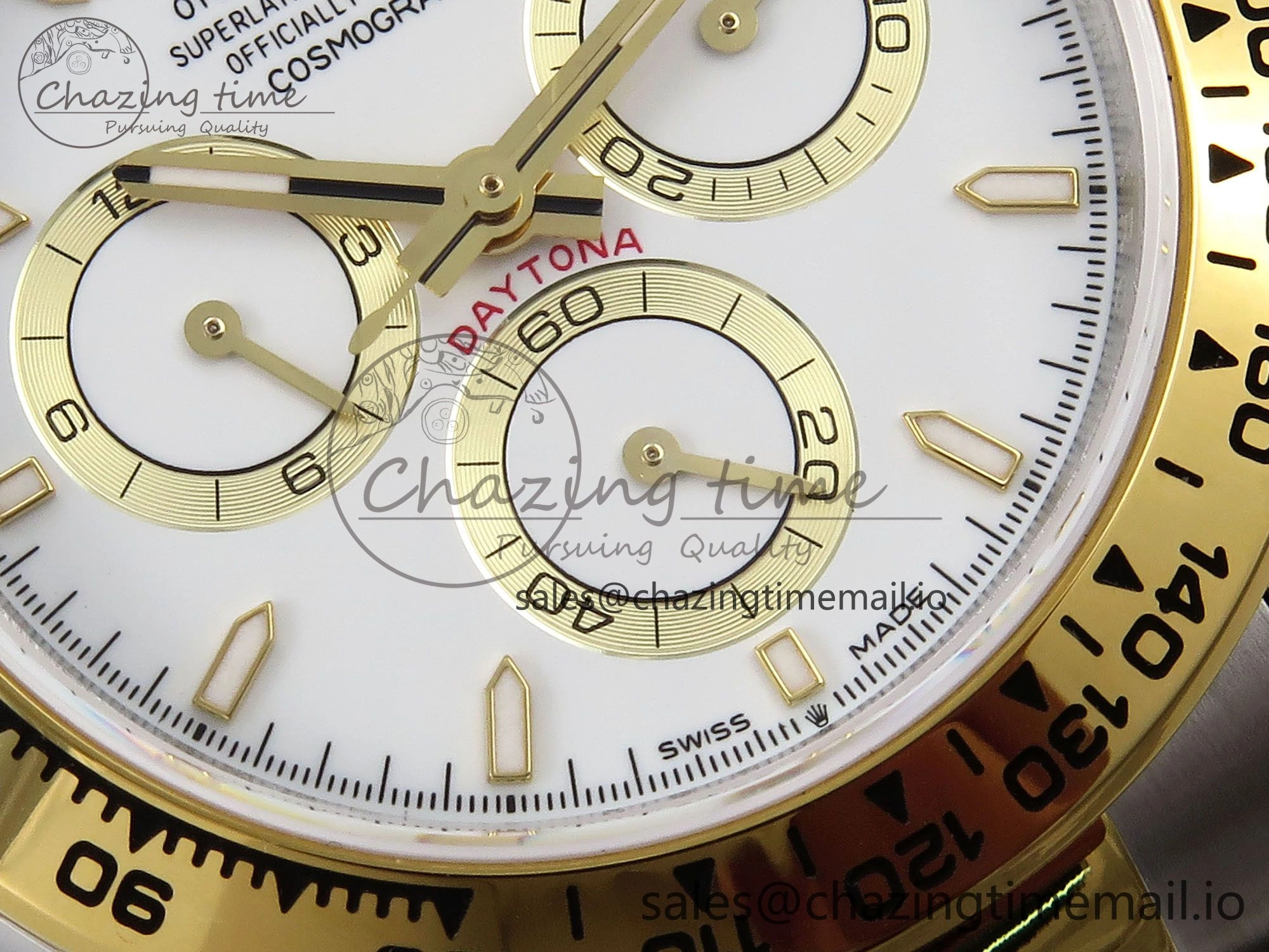 Comfortable Daytona 126503 QF 1:1 Best Edition White Dial on SS YG Braclet SH4131 V 1275