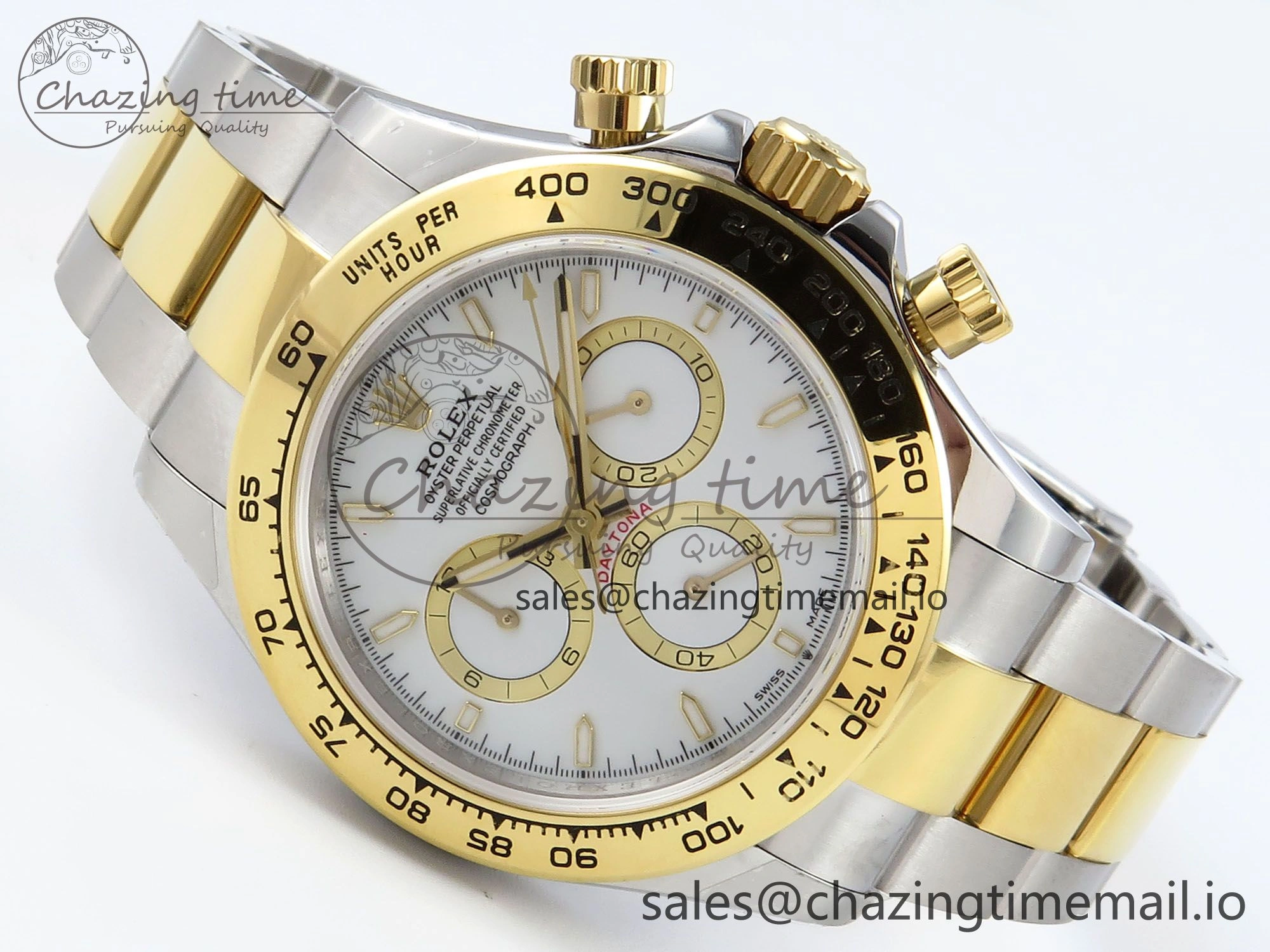 ComfortFit Daytona 126503 QF 1:1 Best Edition White Dial on SS YG Braclet SH4131 V 721